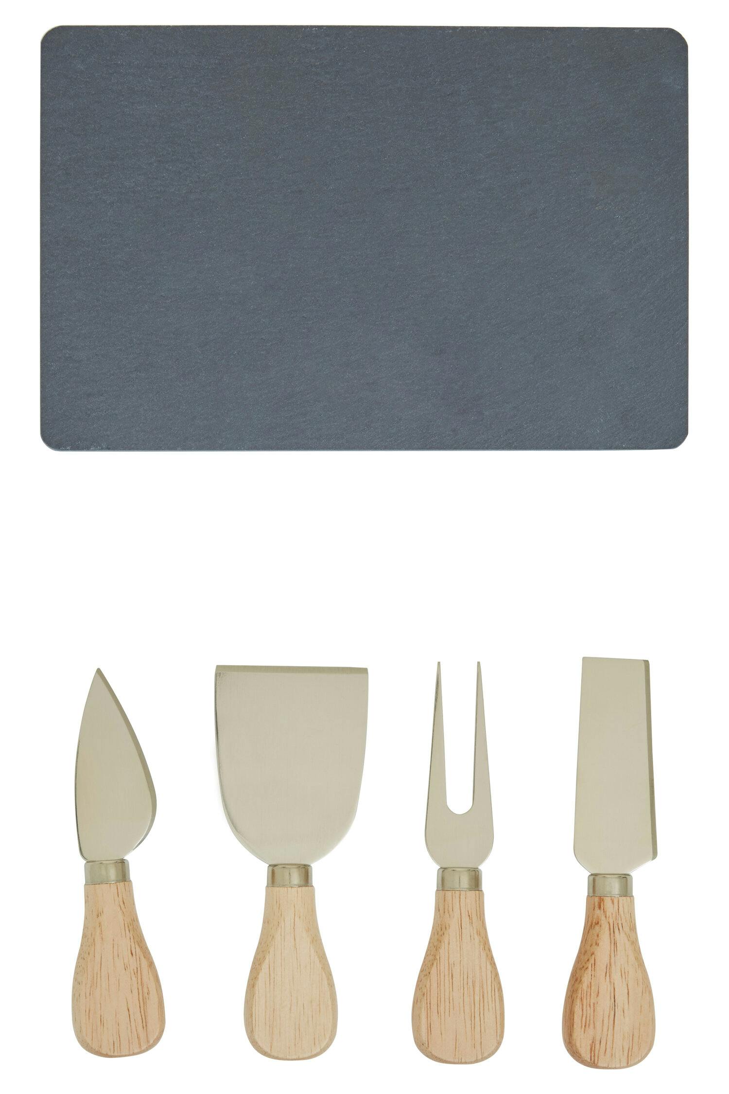 Diletto Gifts Premier Housewares 4Pc Gold Finish Cheese Knife Set - Image 2