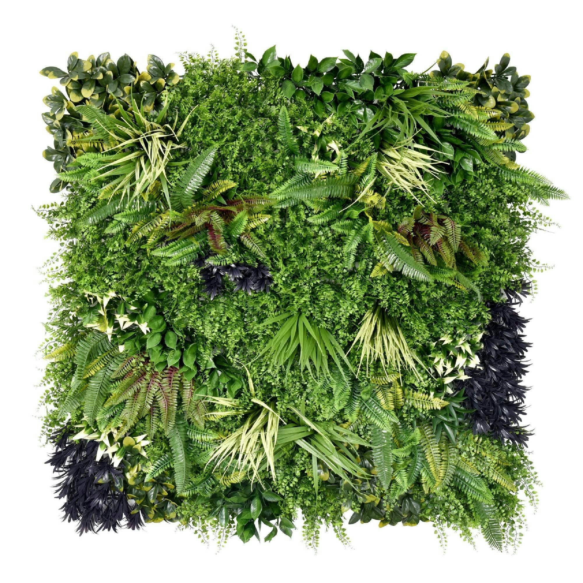 Rackhams Green Premium Artificial Plants Wall Panel 1M X 1M - Charm B