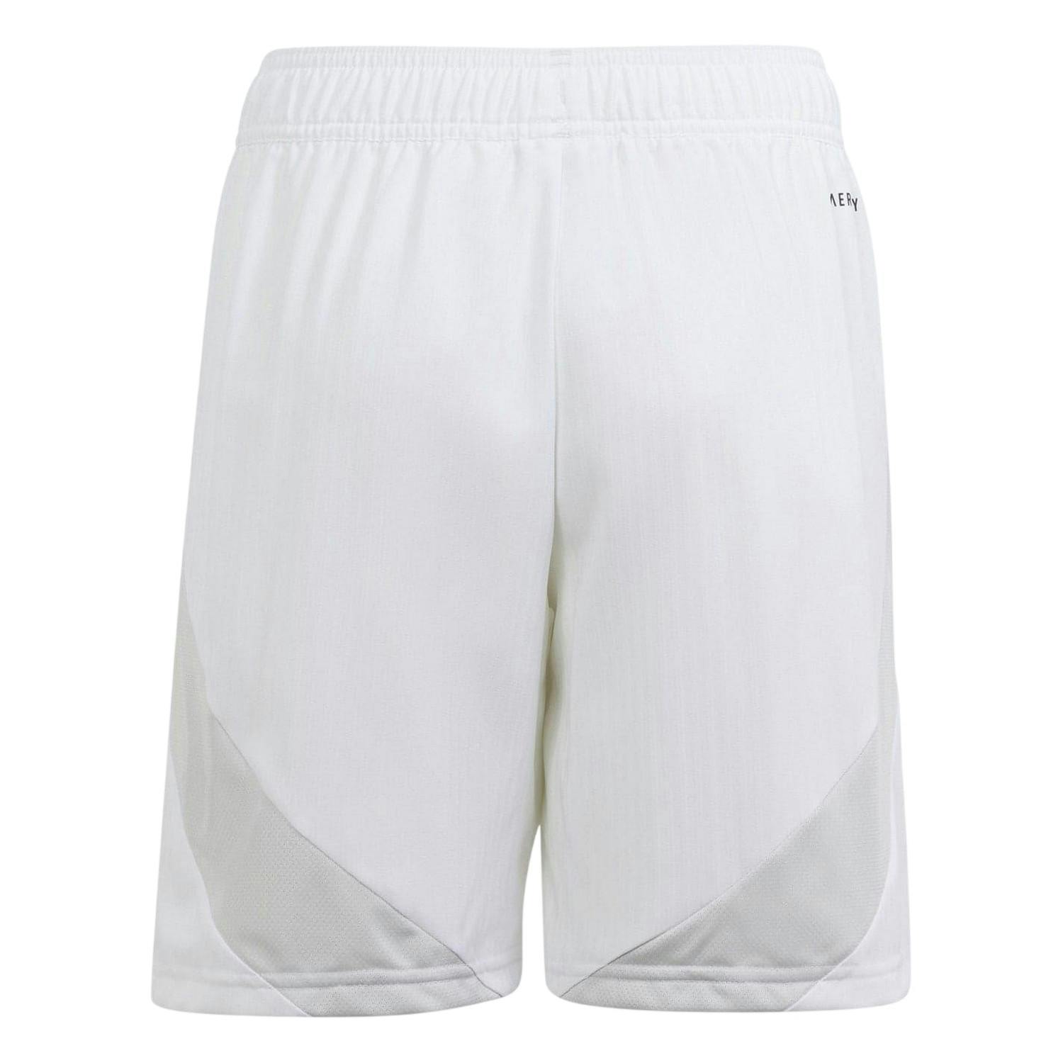 Adidas Boys White Tiro24 Football Shorts - 13 Years - 100% Recycled Polyester