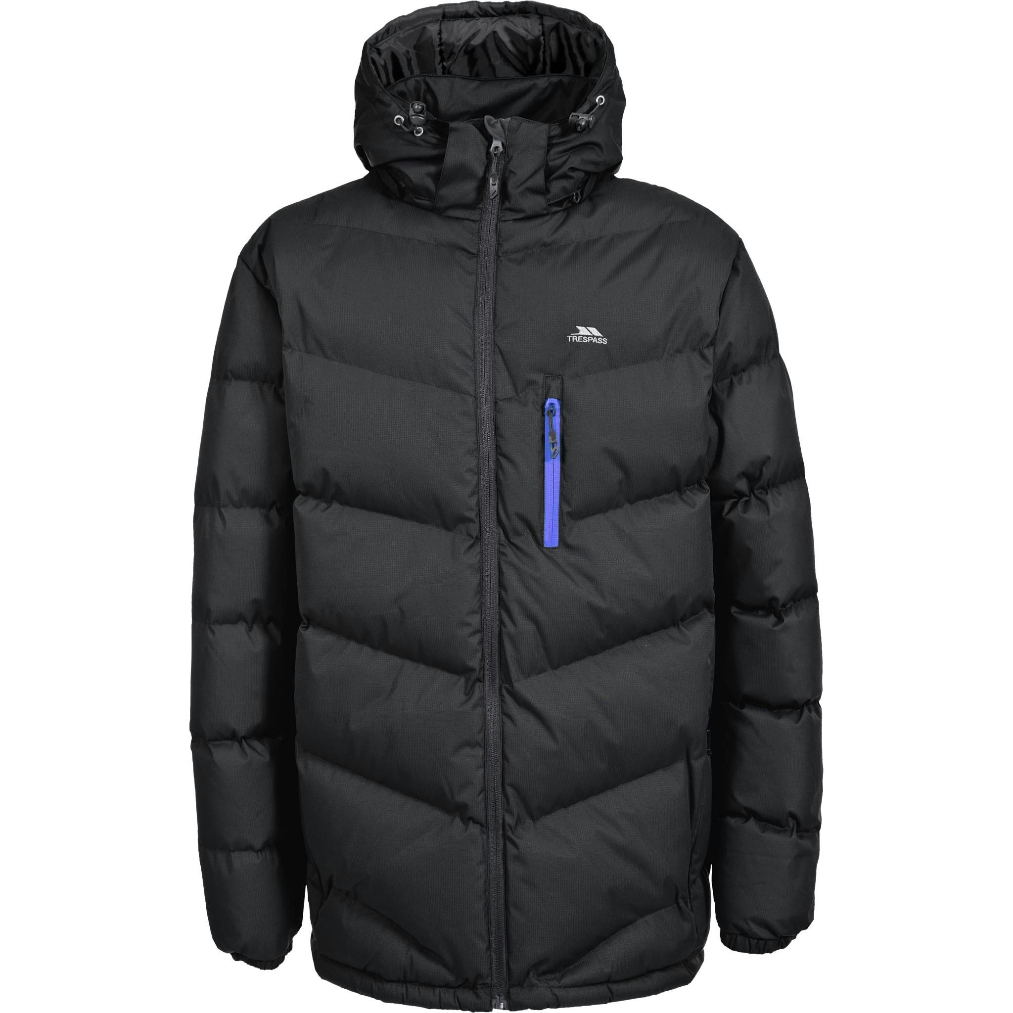 Trespass Men's Black Blustery Padded Jacket - L - 100% Polyester