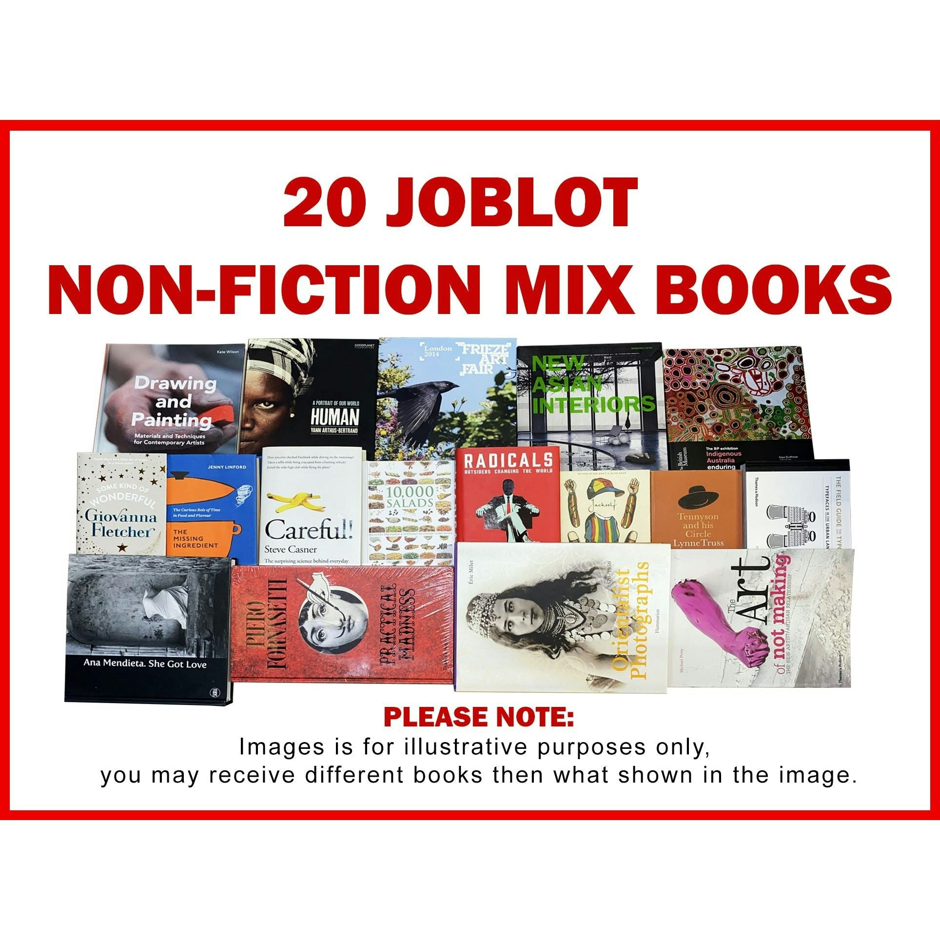 Various Publishers Joblot Wholesale Of 20 Non-Fiction Books Collection Set Self-Help, Health, Biography, Cooking, Business, Craft, Hobbies And More