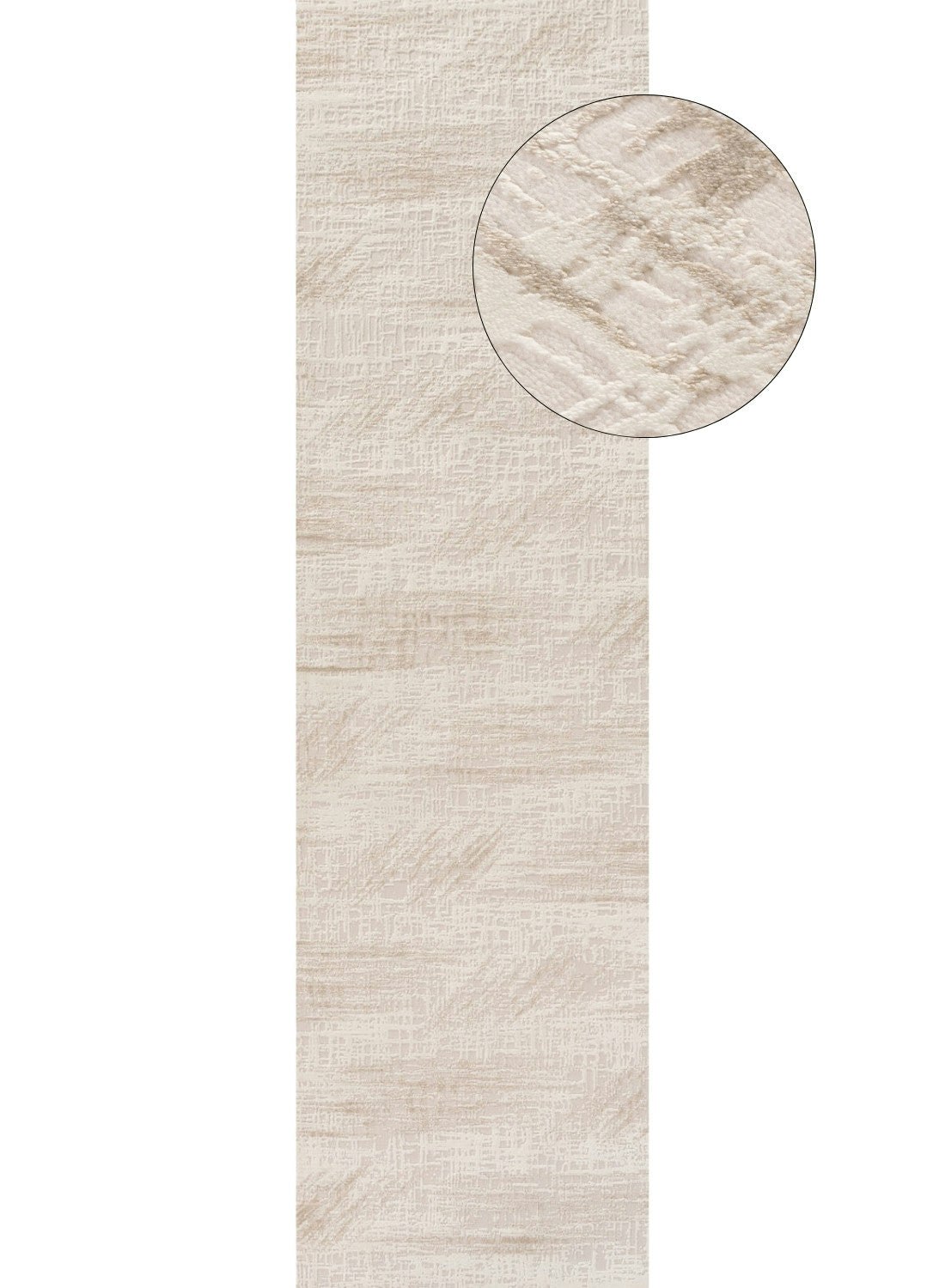 The Rugs Cream/Beige Carmel - Abstract Rug | 6030 - 80X300 Cm