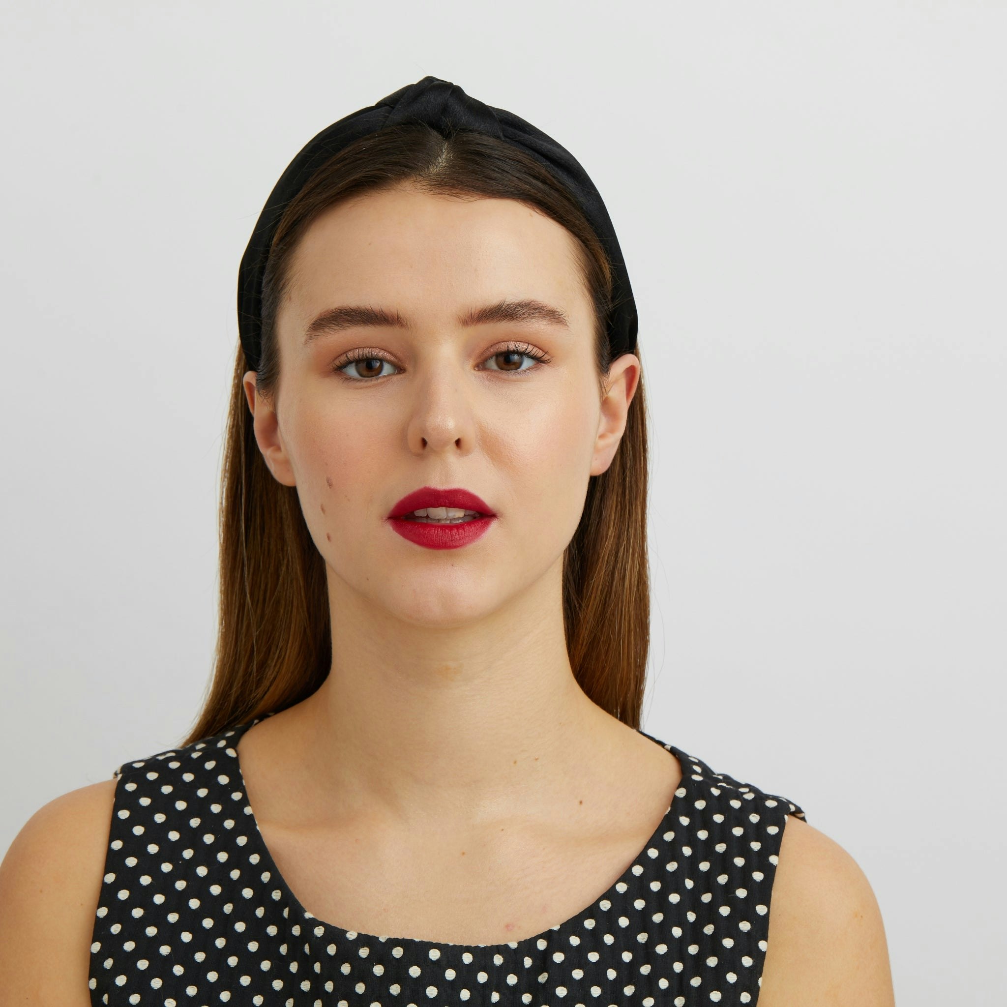 Queenmee Accessories Black Knot Headband