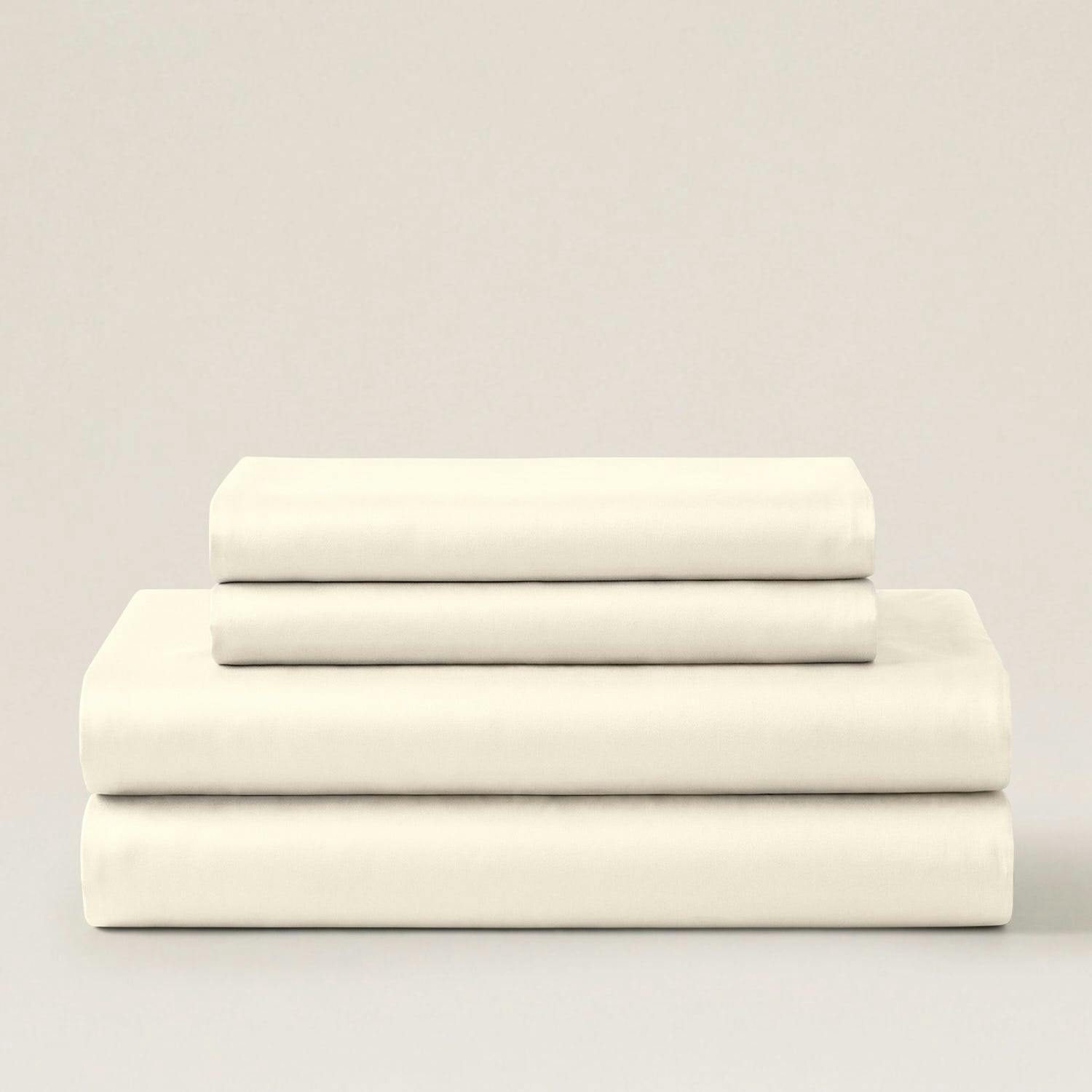 Rackhams Cream Sateen Essentials Bedding Set - Double - King