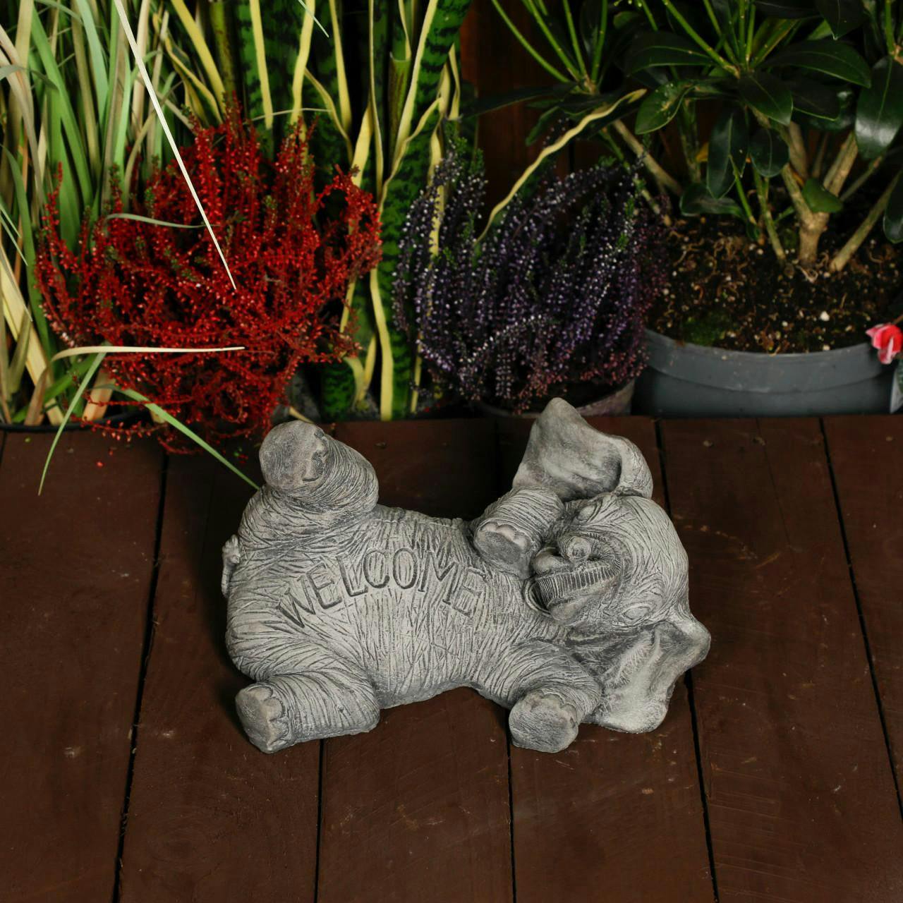 Osn Light Amusing Welcome Elephant Garden Statue
