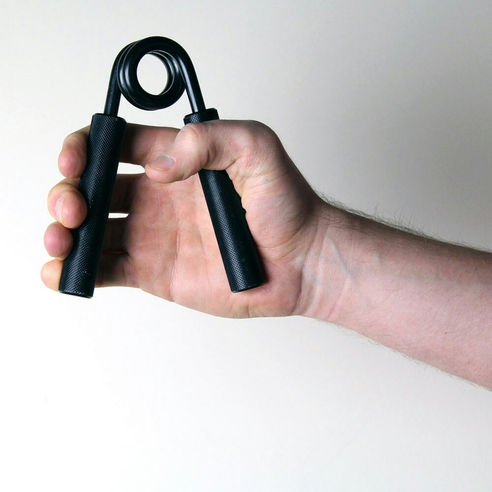 Fitness Mad 110Kg Pro Power Hand Grips Extra Strong Black Strong Aluminium Finger Dumbells Heavy Grip - Image 2