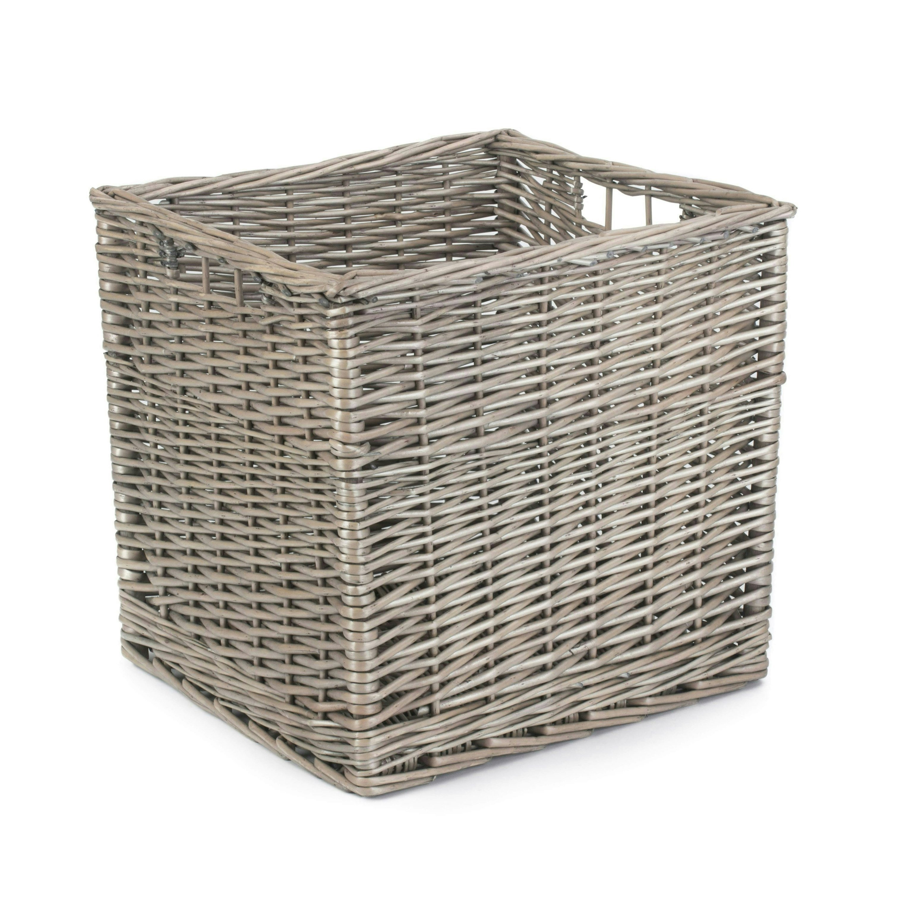 Red Hamper Square Wicker Storage Basket