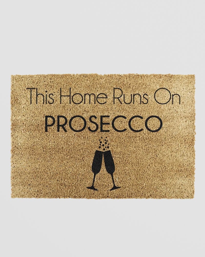 Artsy Doormats Light This Home Runs On Prosecco Doormat