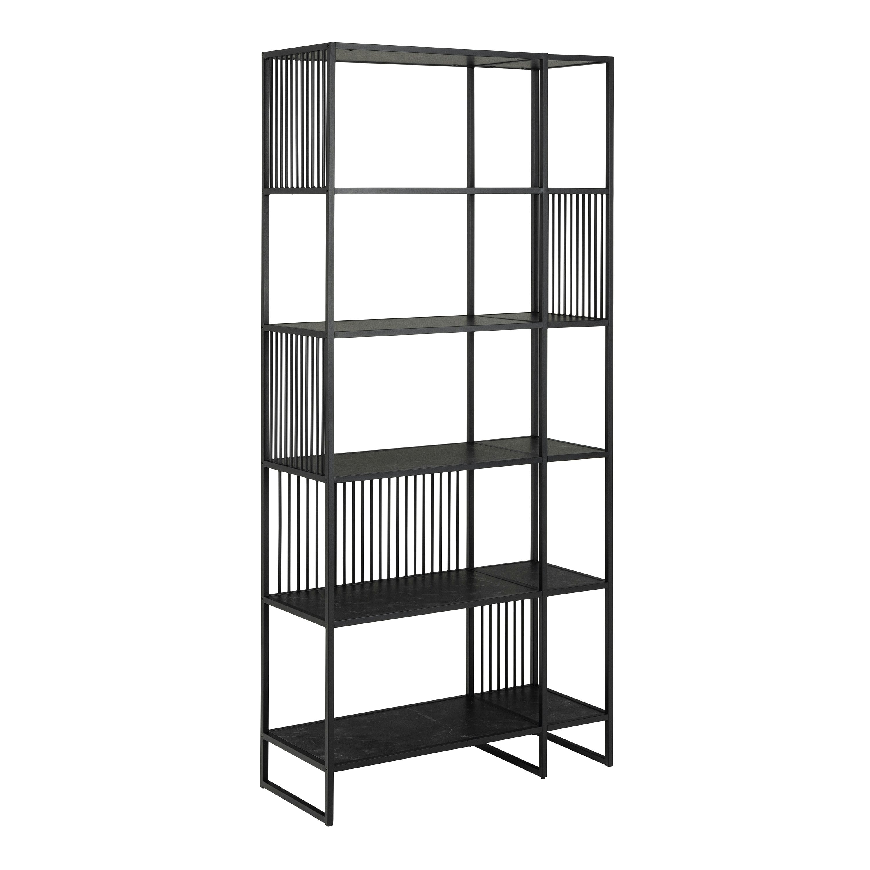 Furniture To Go Strington Bookcase With 5 Shelves In Black - Black - Image 5