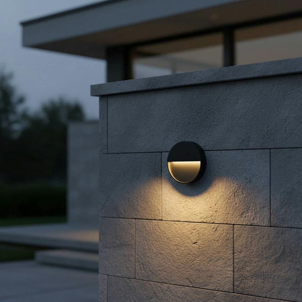 Rackhams Black 6 Watt Surface Flush Mount Wall Sconce