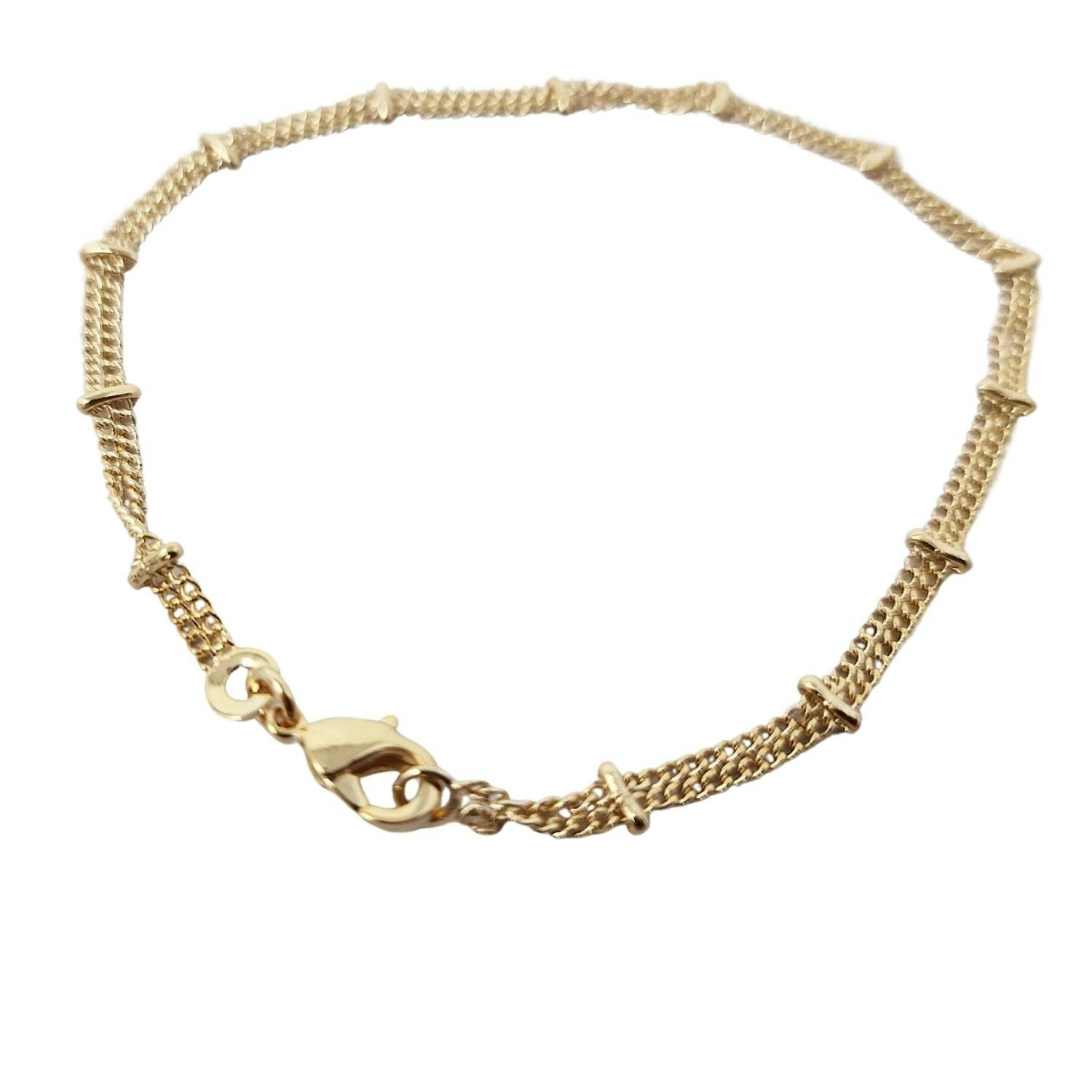 Harfi Gold 18Ct Vermeil Double Chain Bracelet
