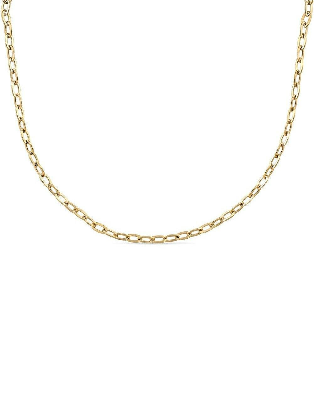 Elk & Bloom Gold Thick 18K Chain Necklace - No - Standard Length