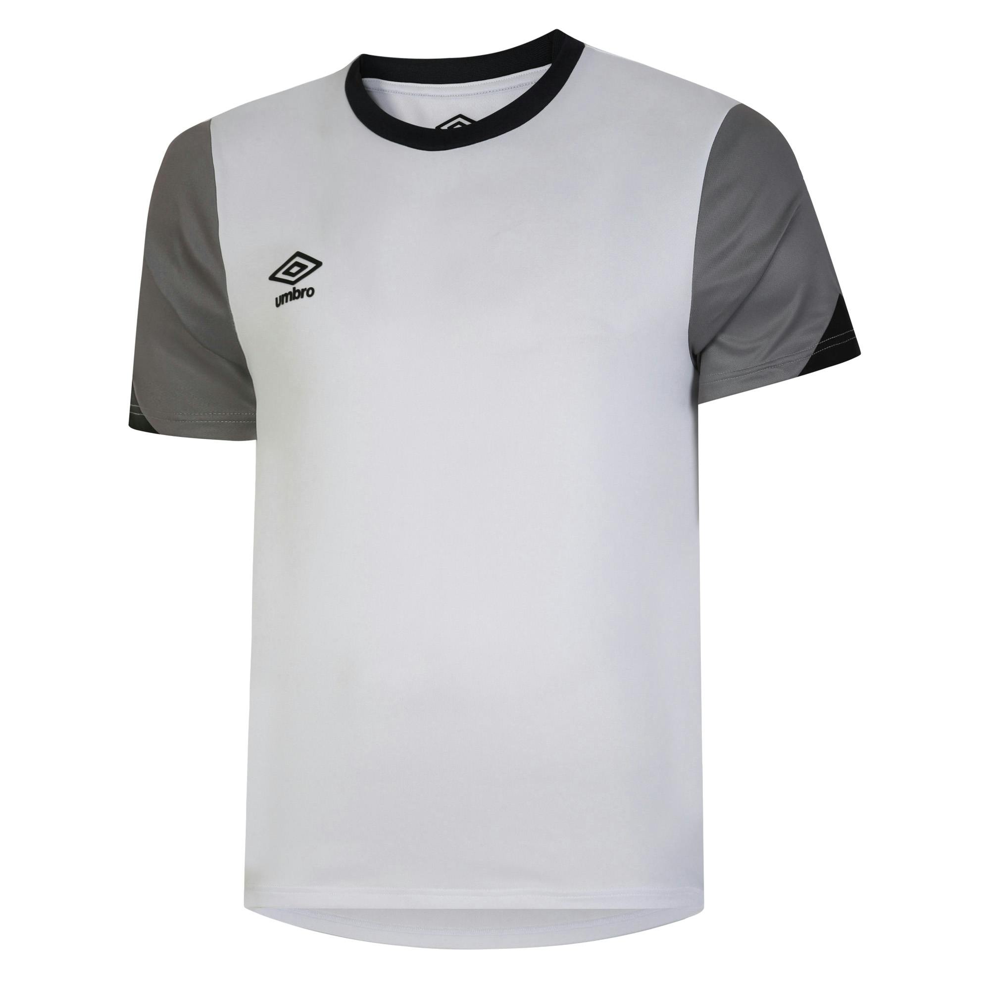 Umbro Men's White/Black Total Training Jersey - /Titanium/ - 3XL - /Titanium/ - 100% Polyester