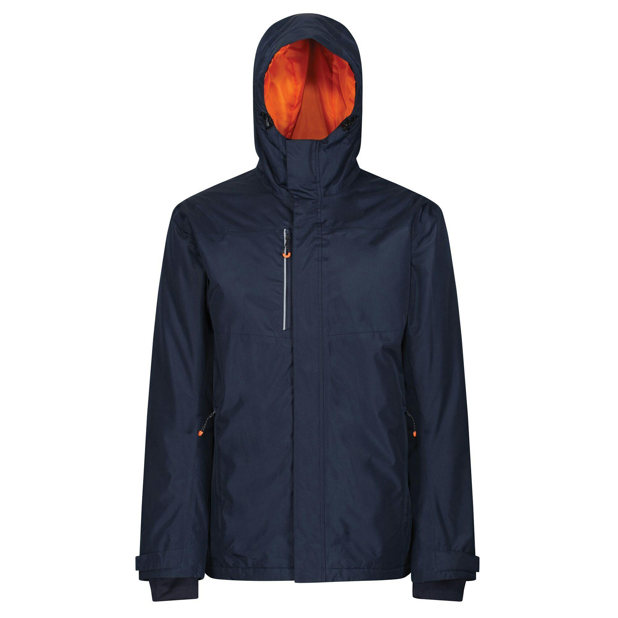 Regatta Men's Orange Professional Heated Waterproof Jacket - Navy/Magma - M - Navy/Magma - 100% Polyester