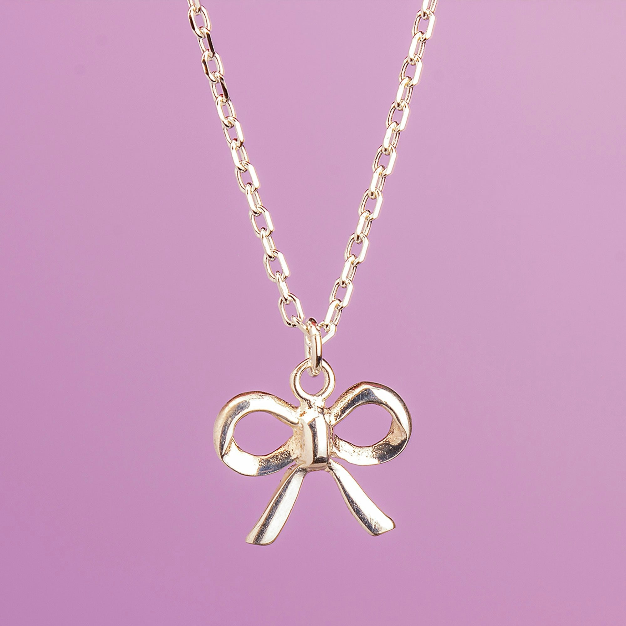 Mylee London Silver Bow Necklace - Sterling - Yes