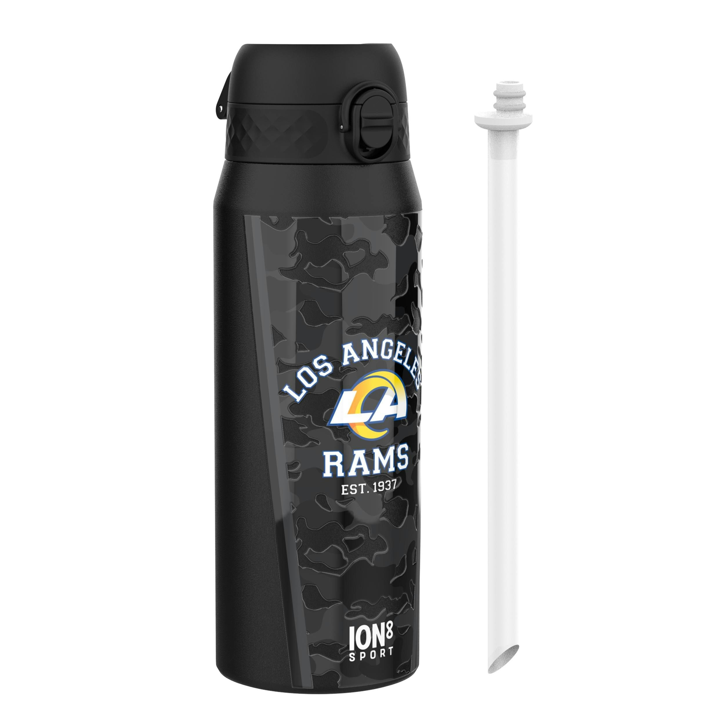 Rackhams Nfl X Ion8 Insulated Steel Water Bottle, Nfl Rams, 750Ml (24Oz)