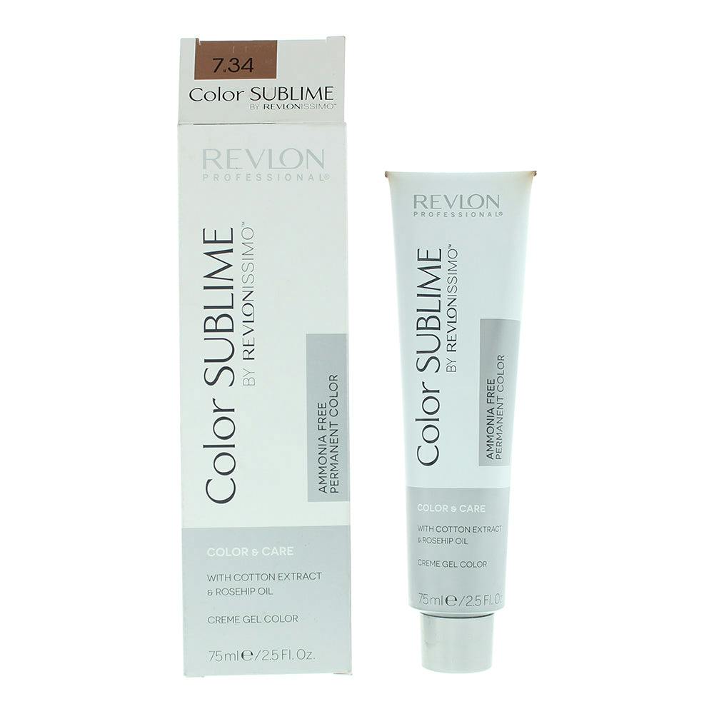 Revlon Gold Color Sublime 7.34 Medium Copper Blonde Hair Colour 75Ml