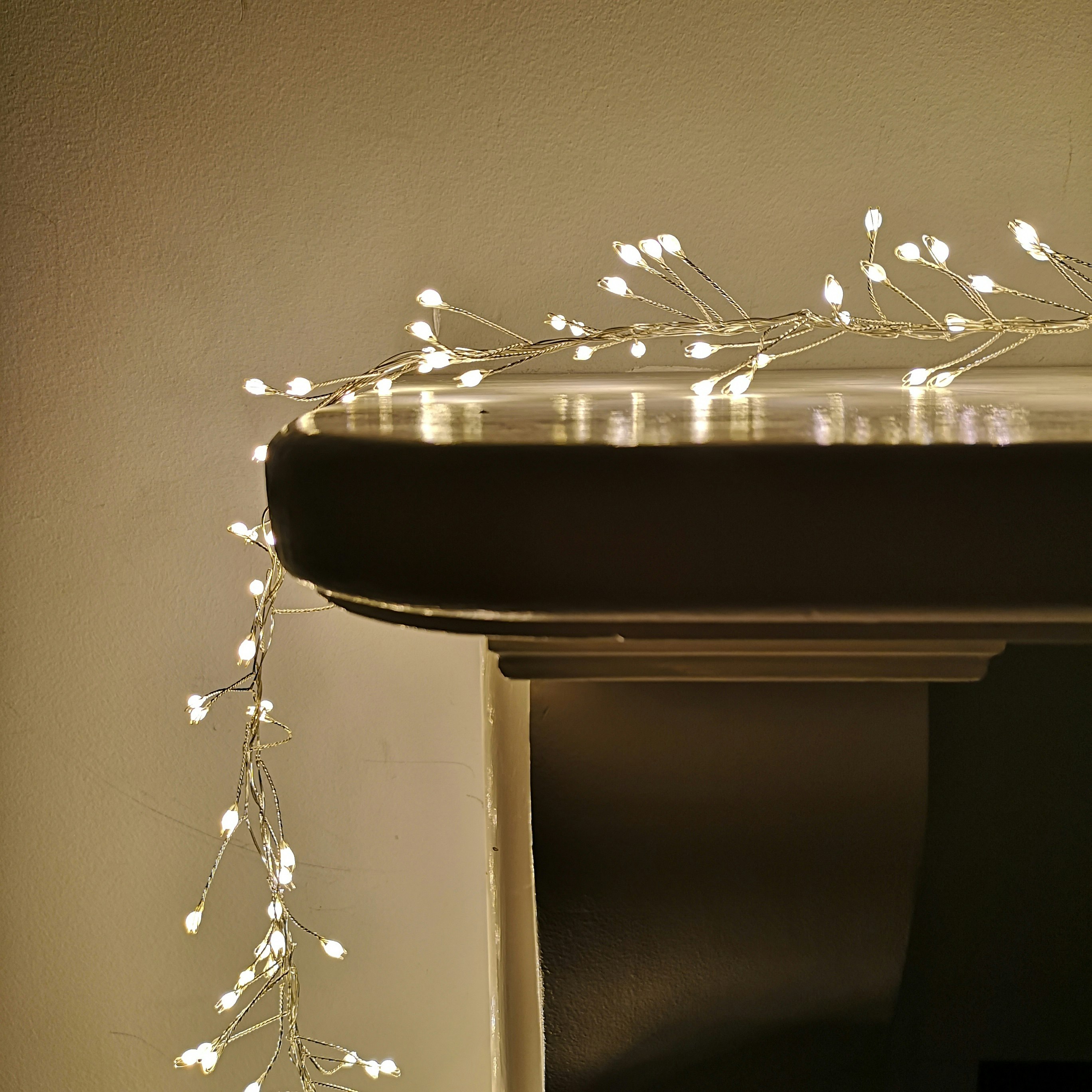 Rackhams White 800 Led 5.5M Premier Christmas Indoor Outdoor Wire Cluster Lights With Timer In Warm