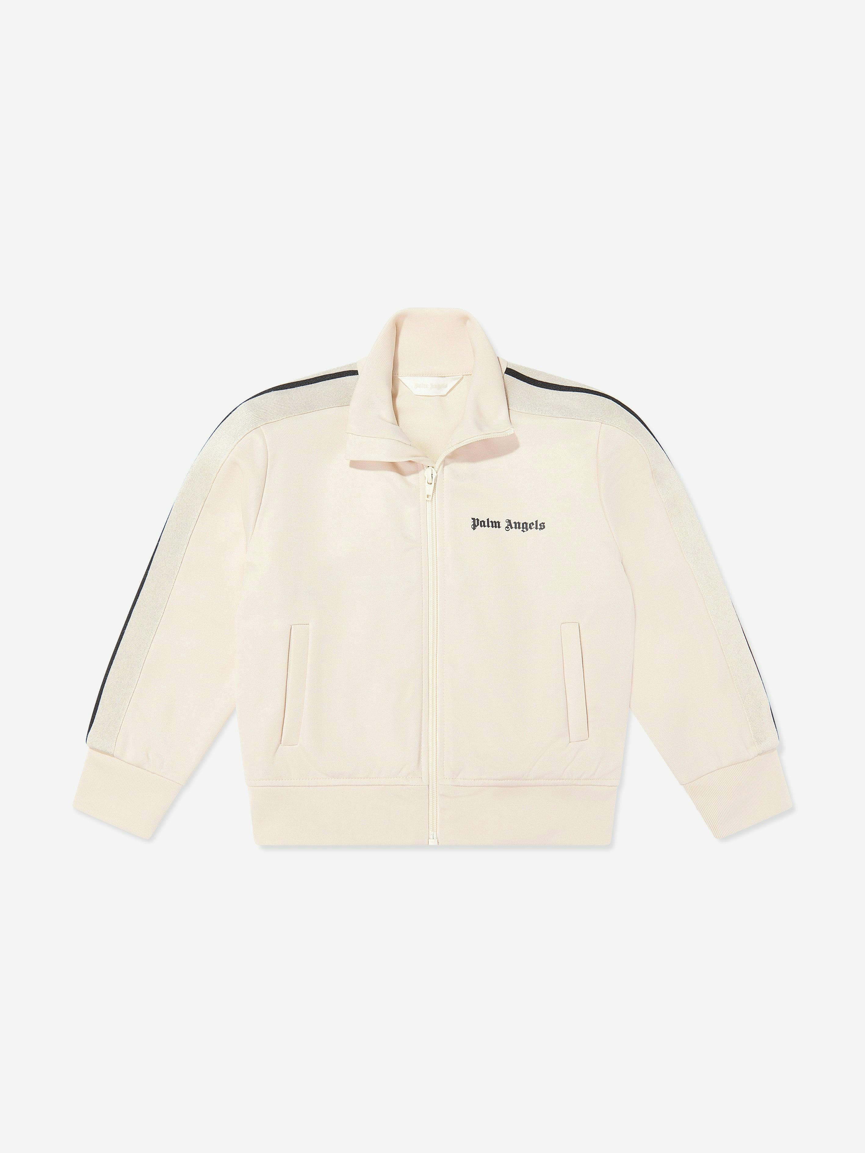 Palm Angels Boys Beige Track Jacket In - 6 Yrs