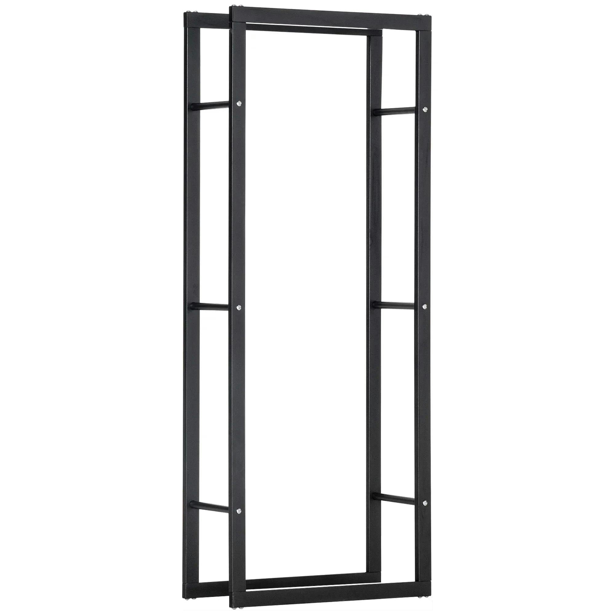 B&Q - 150Cm Metal Firewood Log Holder Rack Elevated DesignBase Side Rails - Image 7