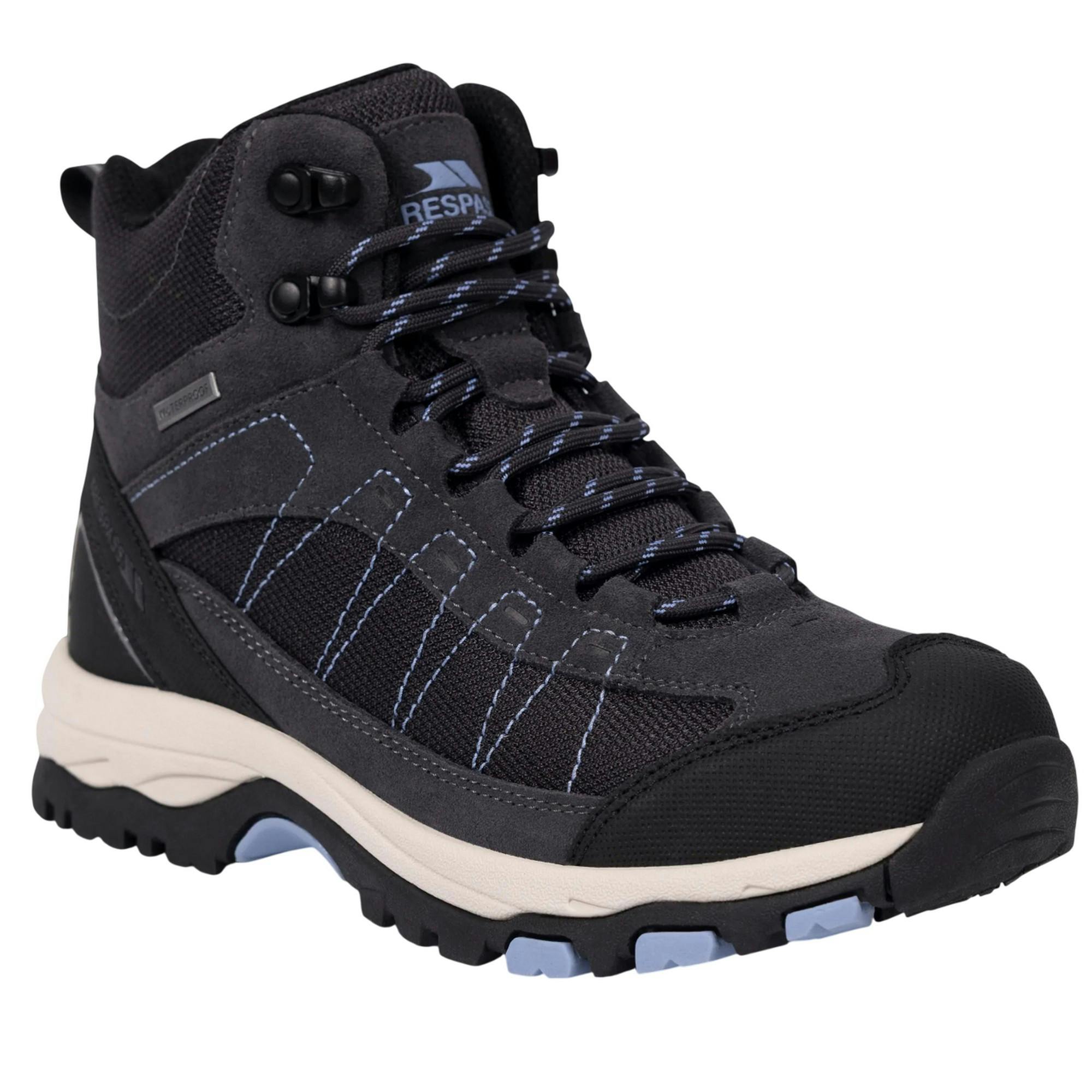 Trespass Women's Scree Suede Mid Cut Boots - Slate - 8 Uk - Slate - 50% Suede/50% Textile