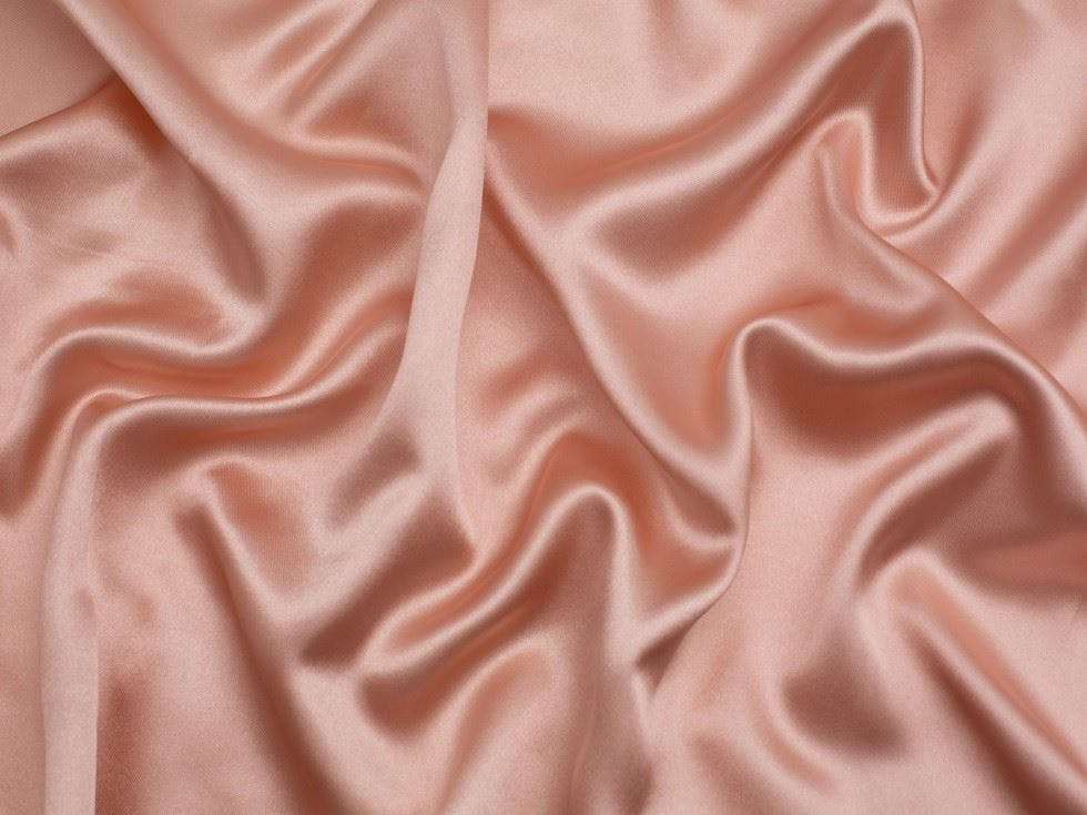 Minerva Core Range Pink Minerva Liquid Satin Fabric - Plain Design Dressmaking Fabric, 150 Cm / 60" Wide - Per Metre - Dusky