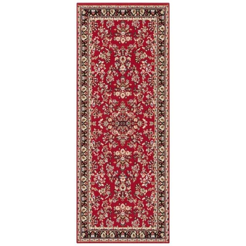 Rackhams Red Velours Rug Vintage Design - 80X250 Cm