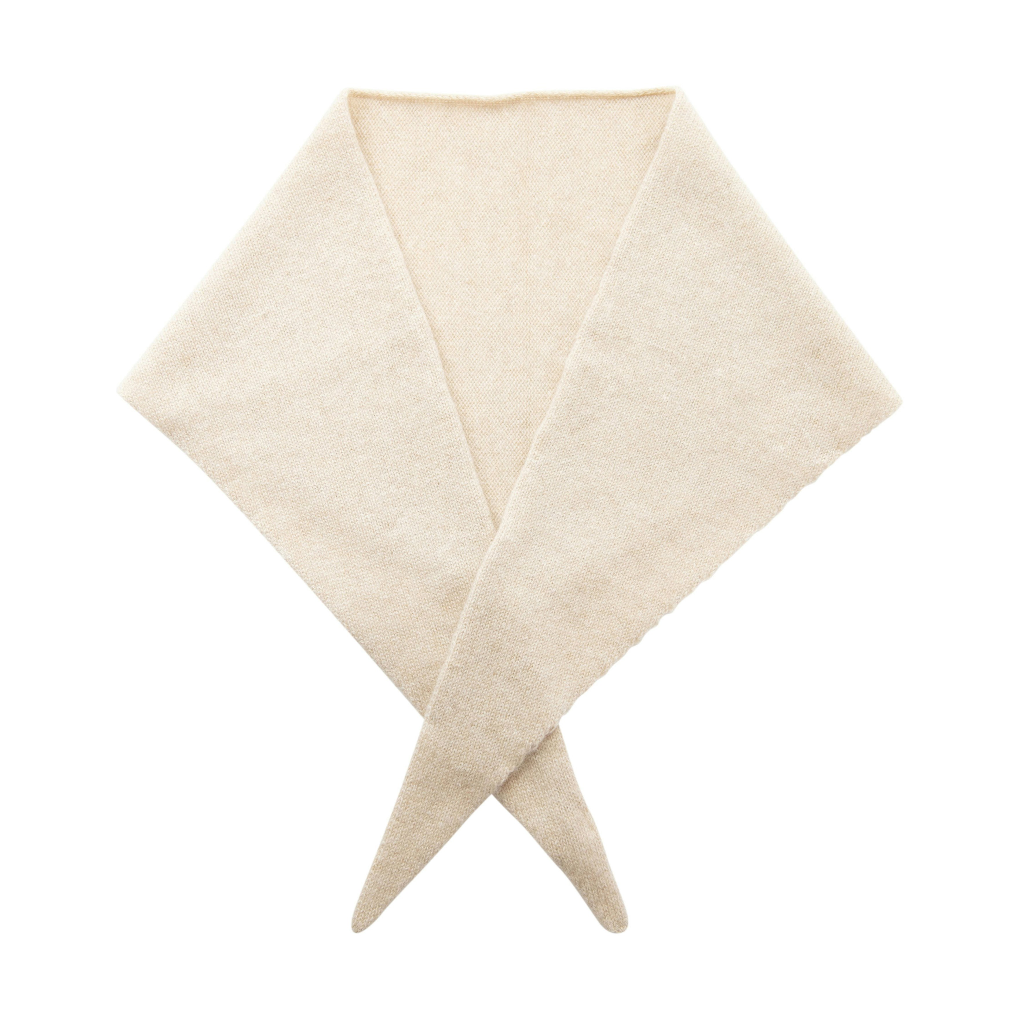 House Of Dalziel Cashmere Triangle Scarf - Pebble