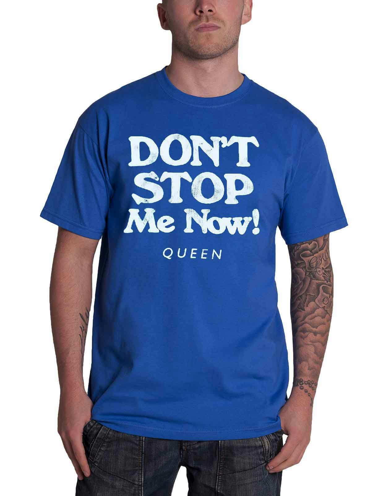 Paradiso Clothing Unisex Blue Queen Dont Stop Me Now T Shirt - M