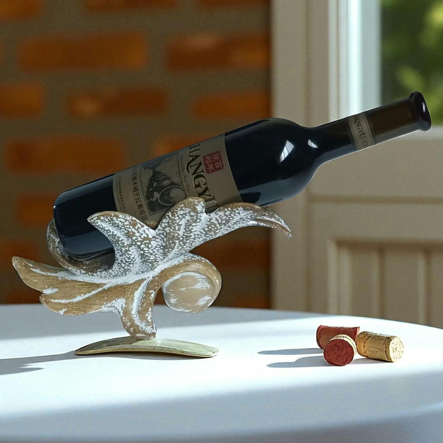 Rackhams Acacia Home 26Cm Wine Bottle Holder