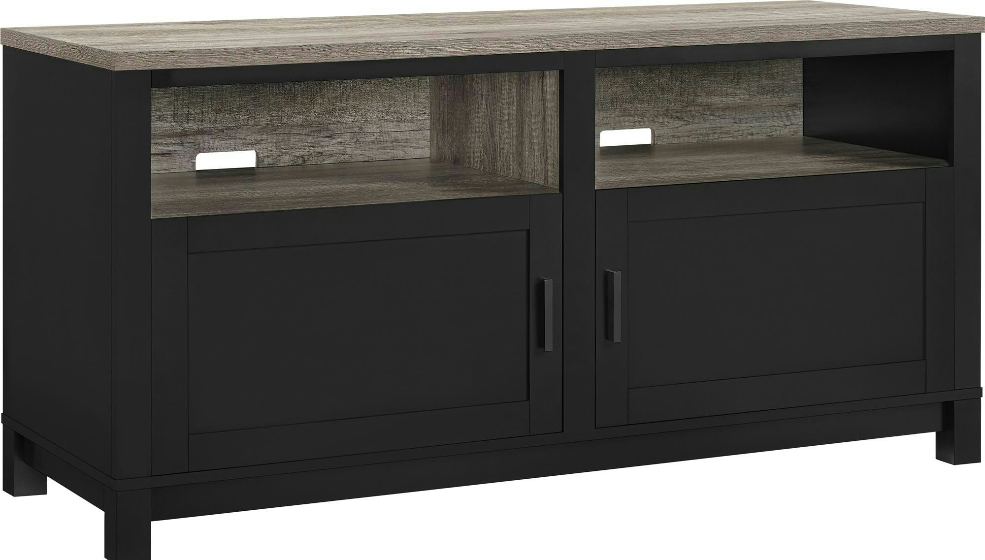 Dorel Home Black Carver Tv-Stand With Storage