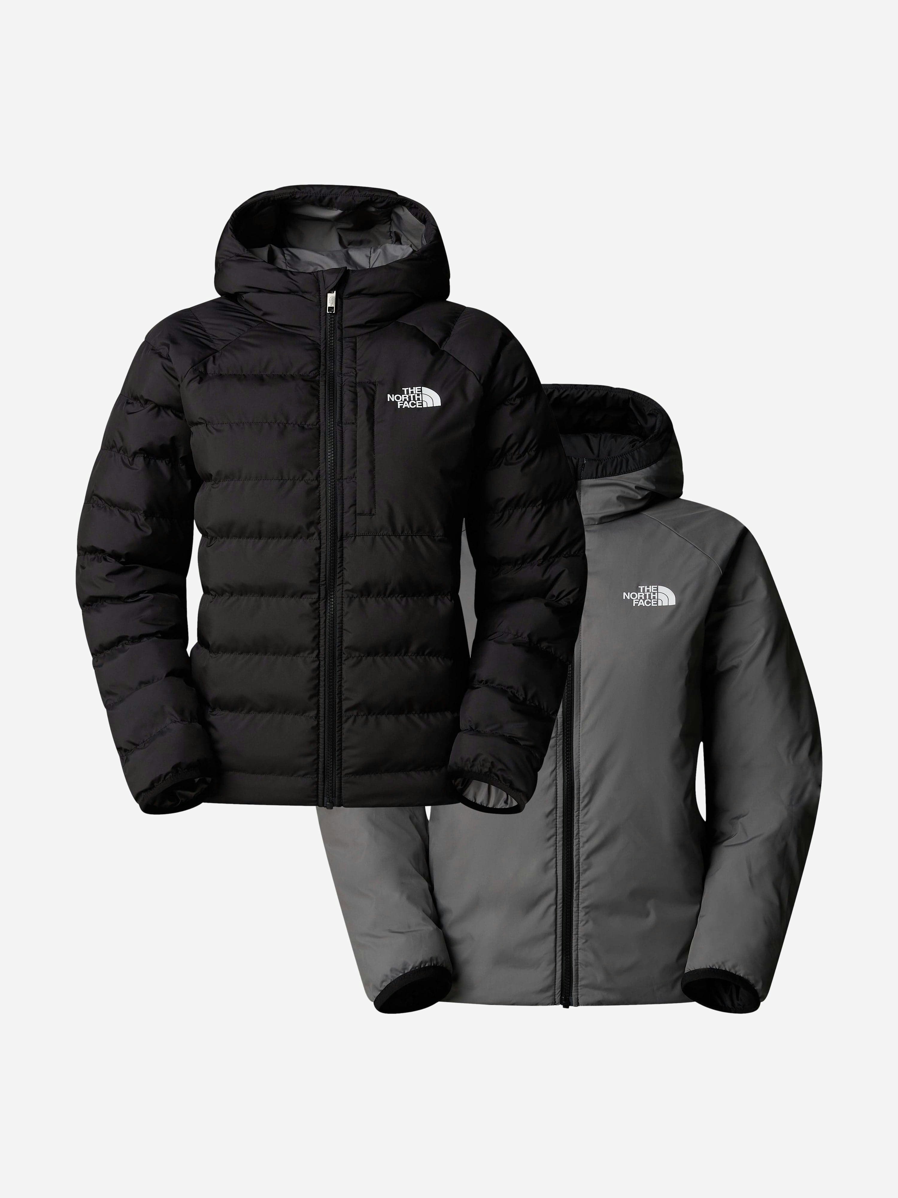The North Face Boys Black Reversible Perrito Hooded Jacket In - Xs (6 Yrs)