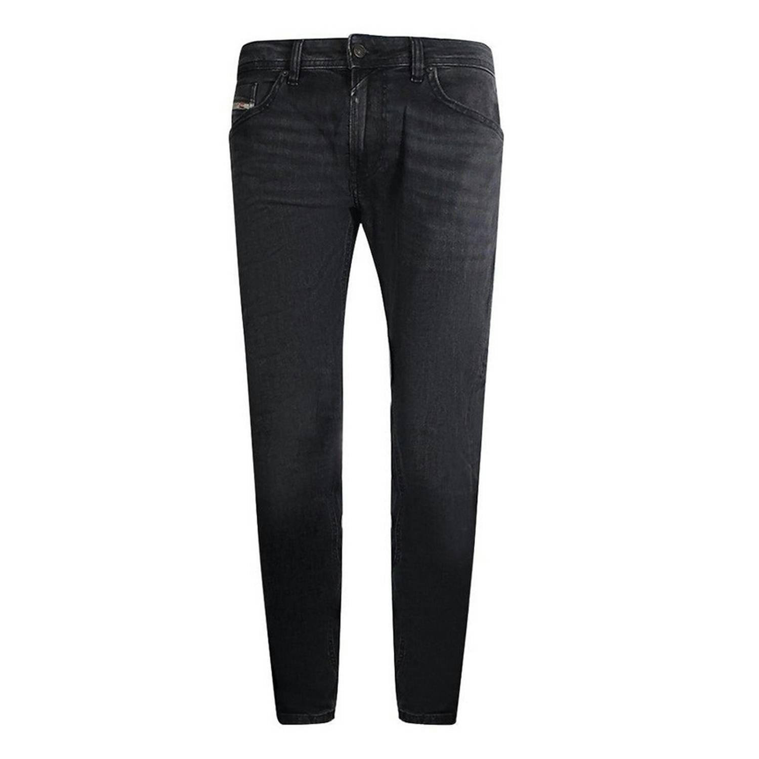 Diesel Men's Black Safado-X Denim Jeans - Faded - Faded - 32R - 99% Cotton/1% Elastane