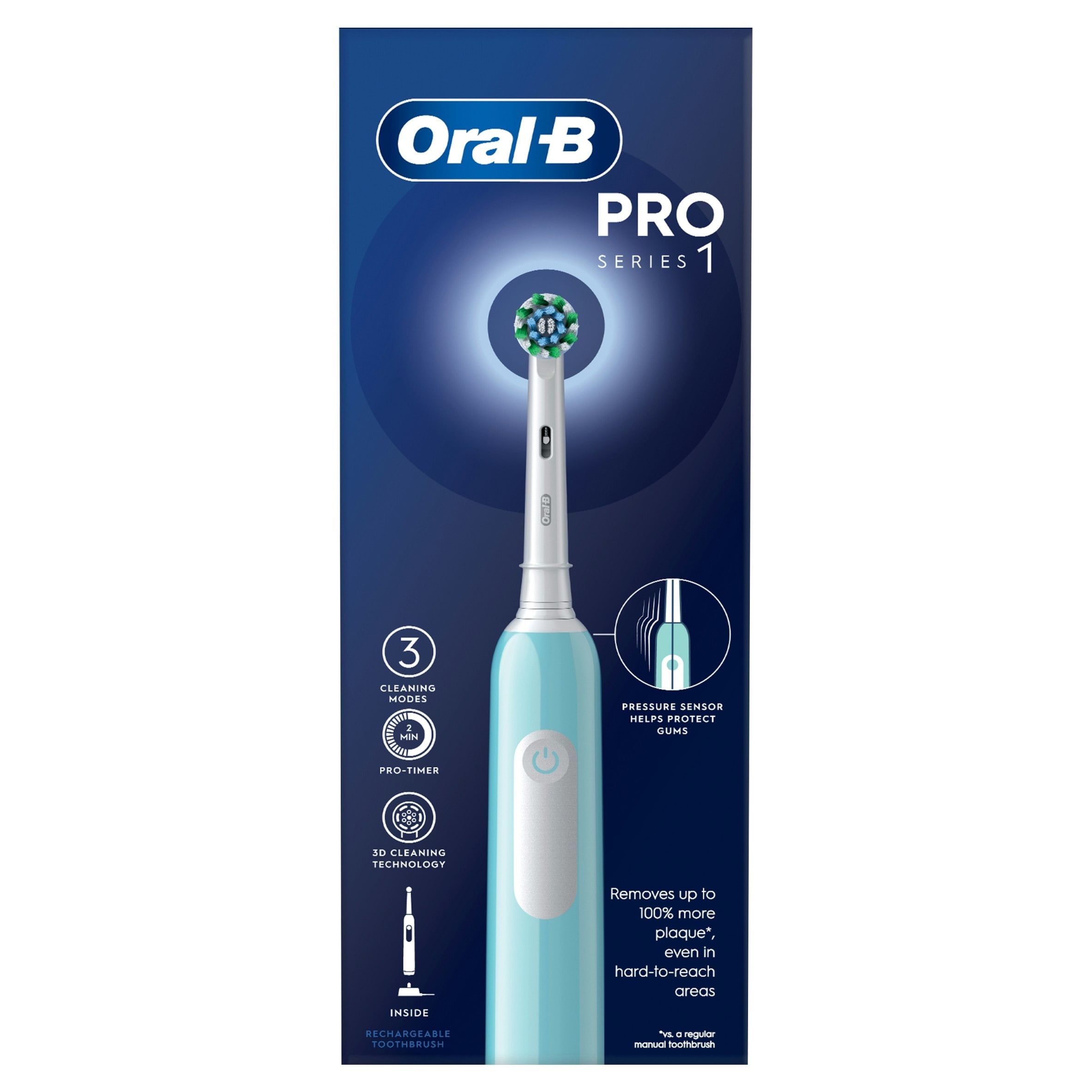 Oral-B Blue Pro Series 1 Electric Toothbrush, Designed By Braun