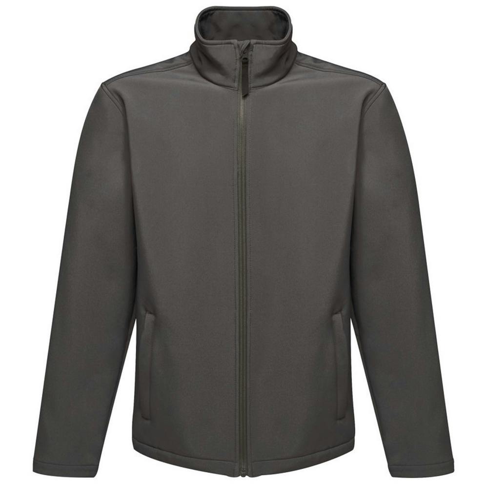 Regatta Men's Grey Reid Softshell Wind Resistant Water Repellent Jacket - Seal - S - Seal - 100% Softshell