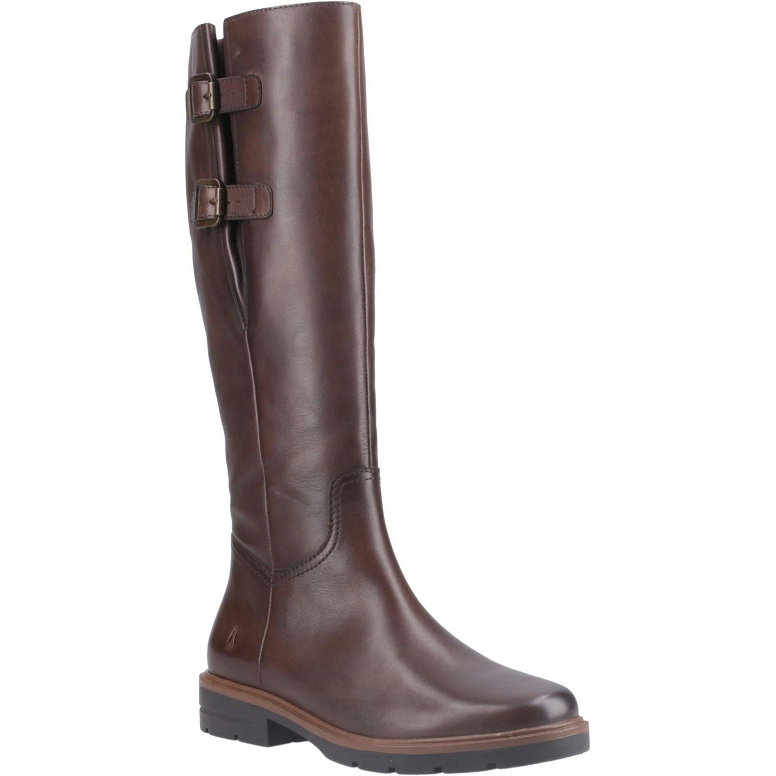 Hush Puppies Women's Brown Tallulah Leather Boots - Size 4
