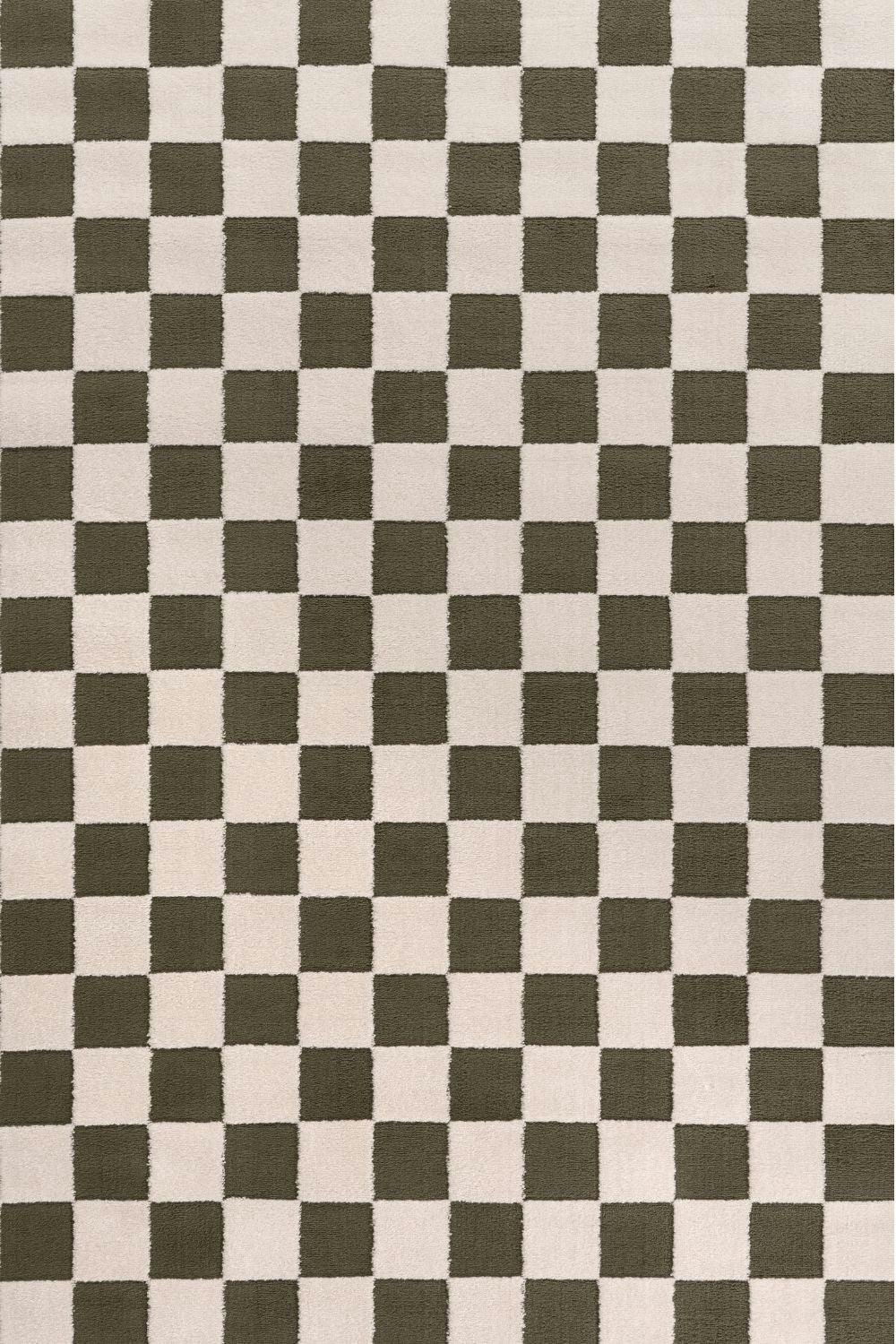 Rackhams Green Loft Checkerboard Rug - 240X340 Cm
