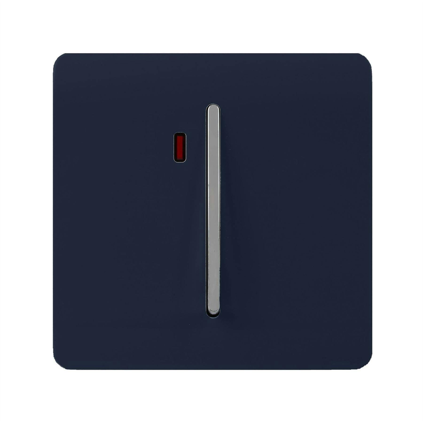 Trendi Switch Blue 1 Gang 45 Amp Cooker Switch With Neon In Navy