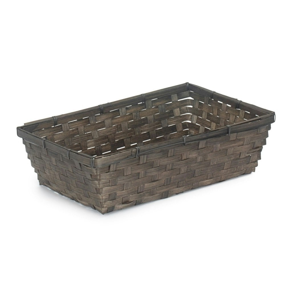 Red Hamper Red/Black Hamper Painted Bamboo Serving Tray - Large