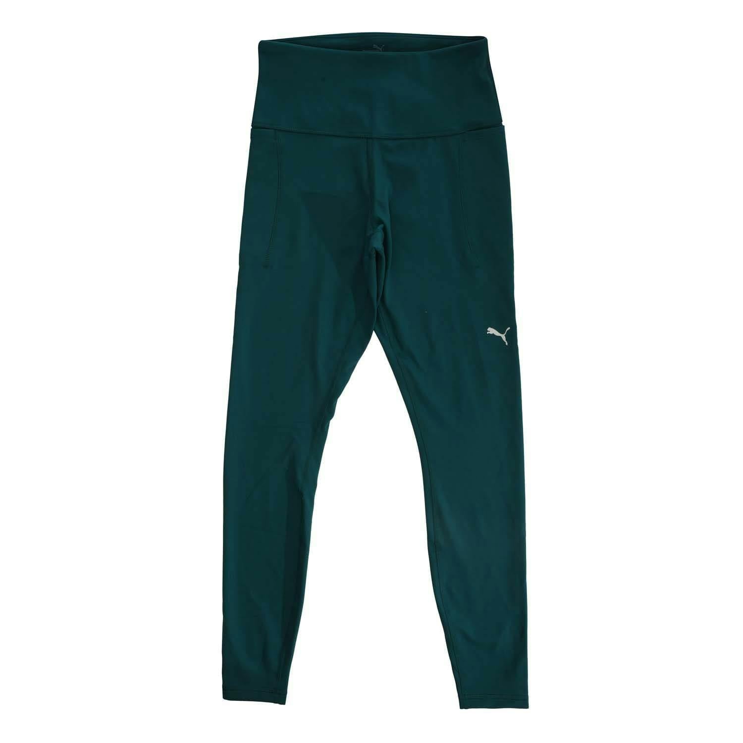 Puma Women's Green / Cloudspun Soft High Waist Tights - L R - 77% Polyester/23% Elastane