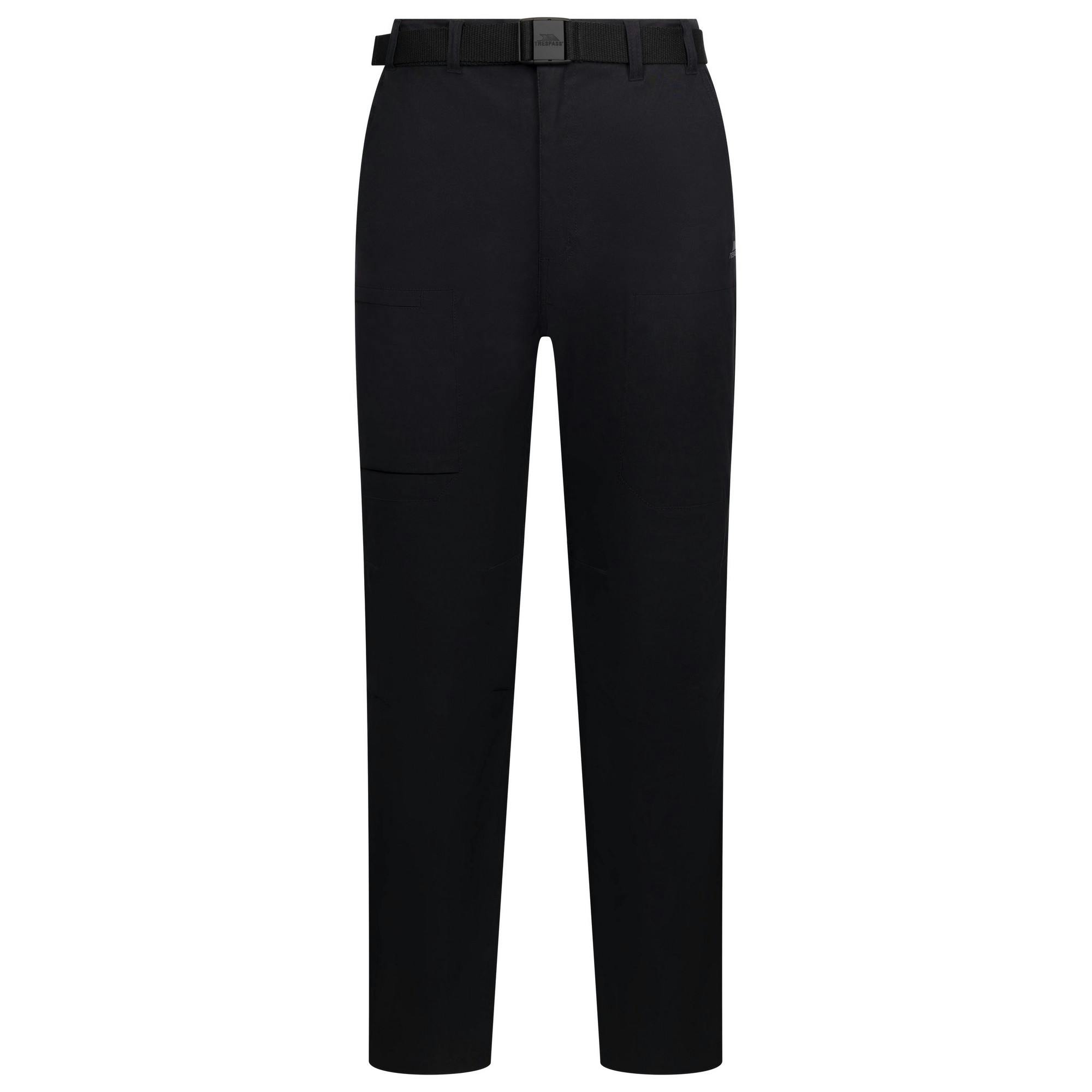 Trespass Men's Black Garsdale B Trousers - 32R - 94% Polyamide/6% Elastane