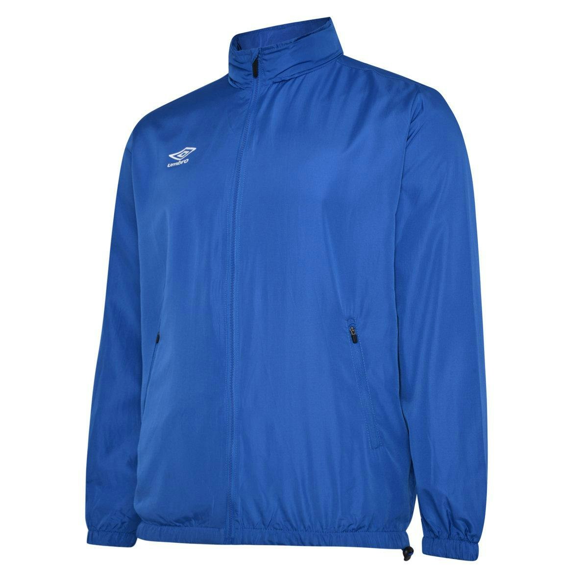 Umbro Men's Light/Blue Club Essential Waterproof Jacket - Royal - Royal Xxl