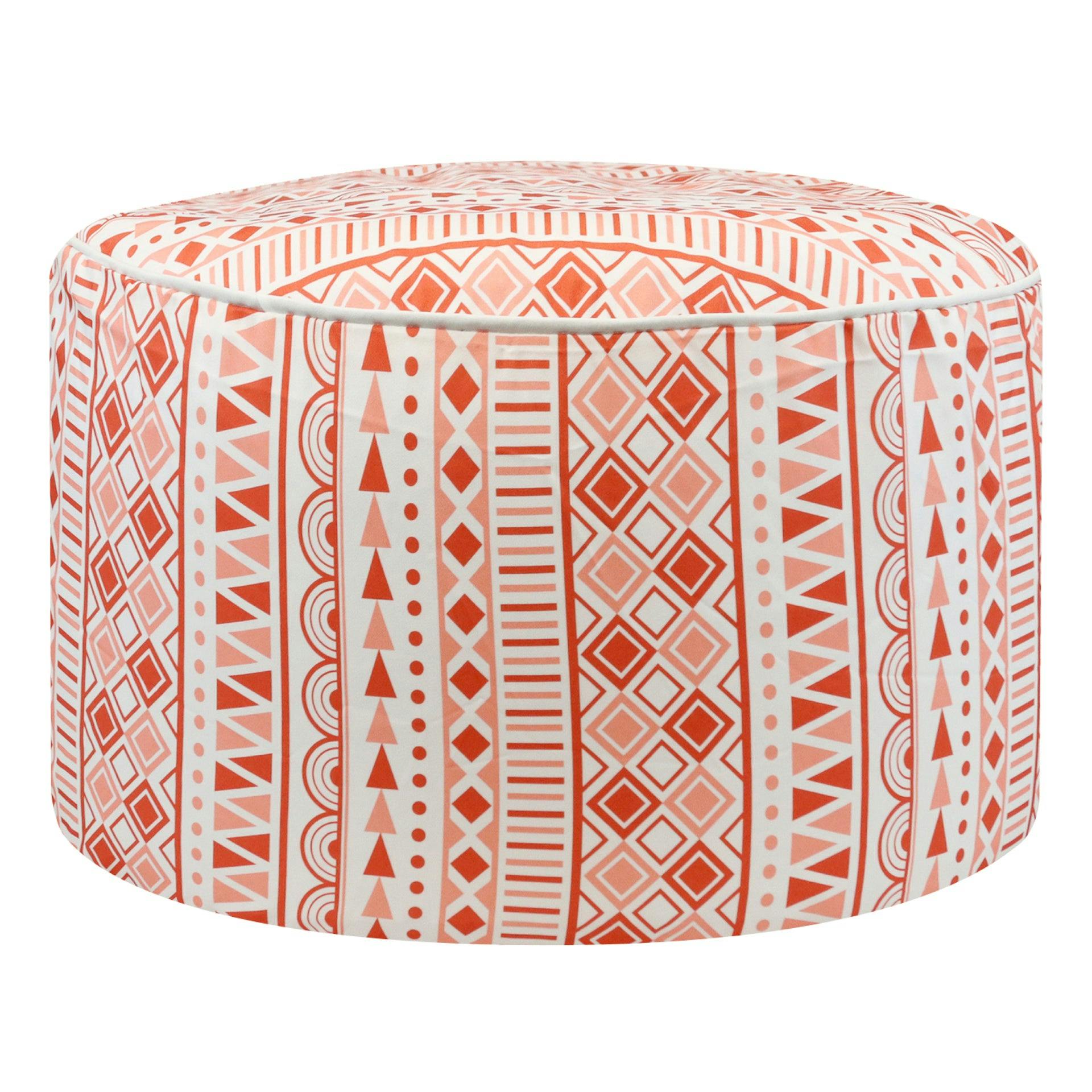 Rackhams Outdoor Pouf Ottoman – Morocco Cube Inflatable Footstool