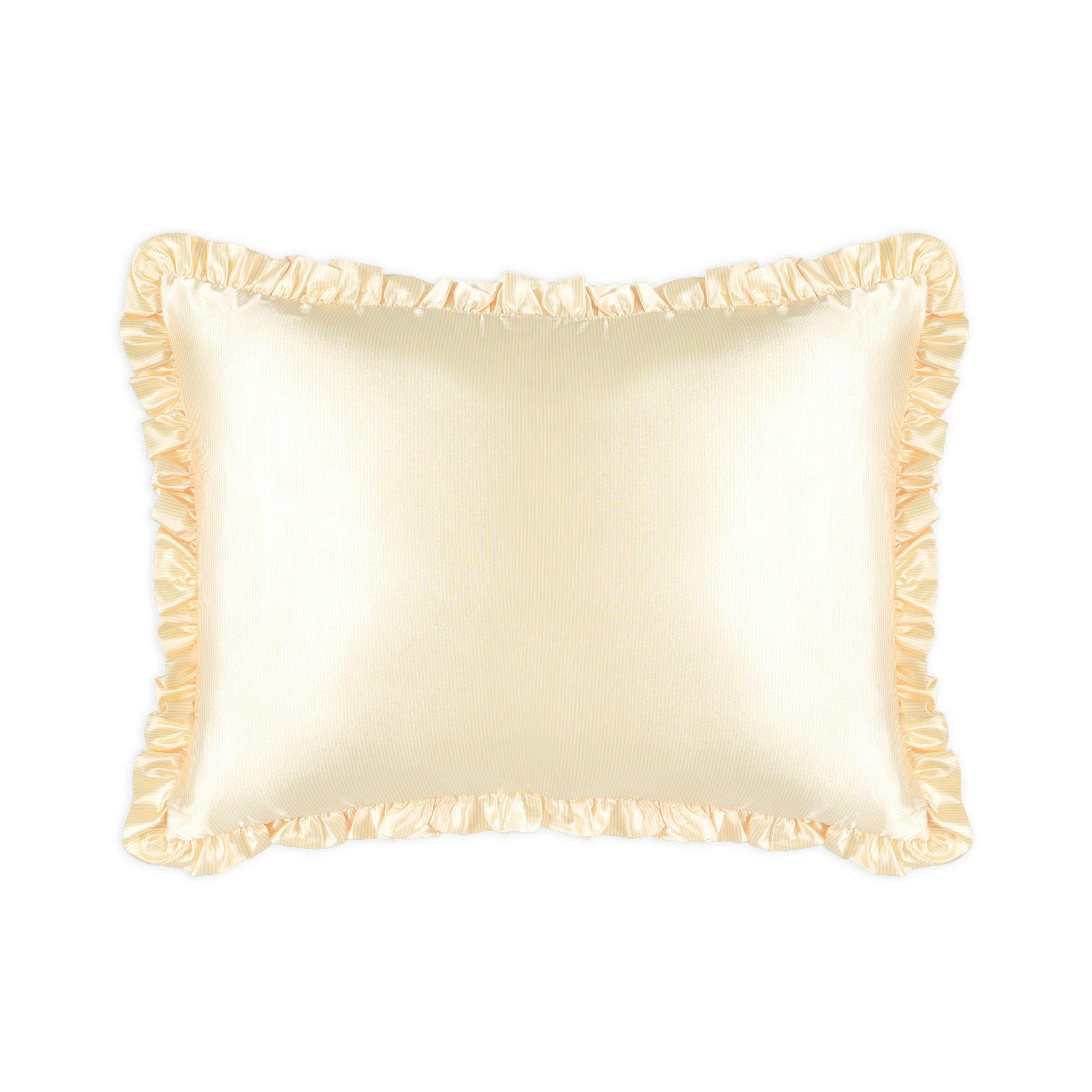 Silver Cloud Beauty Cloud Satin Frilly Pillowcase - Buttercup Collection