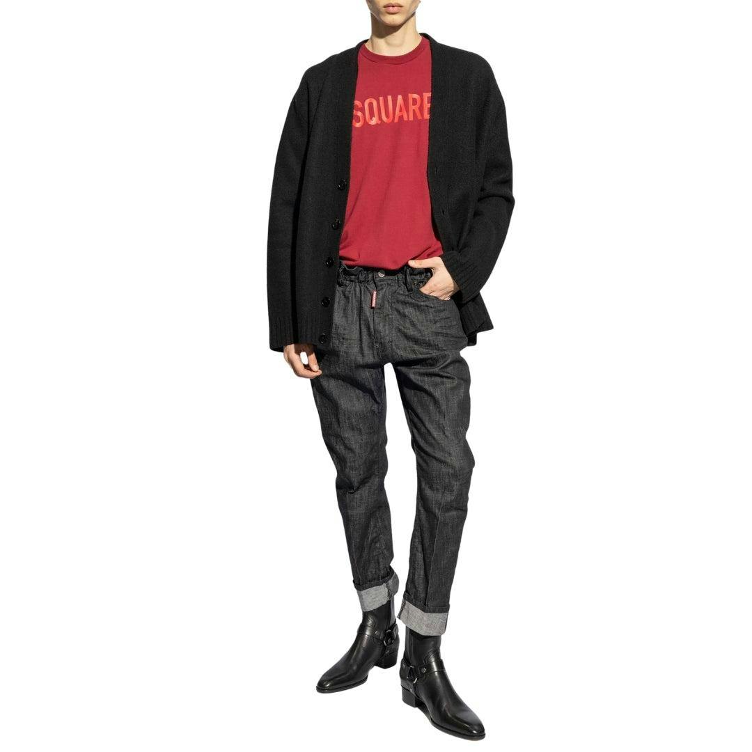 Dsquared2 Men's Red Logo T-Shirt - M - 100% Cotton