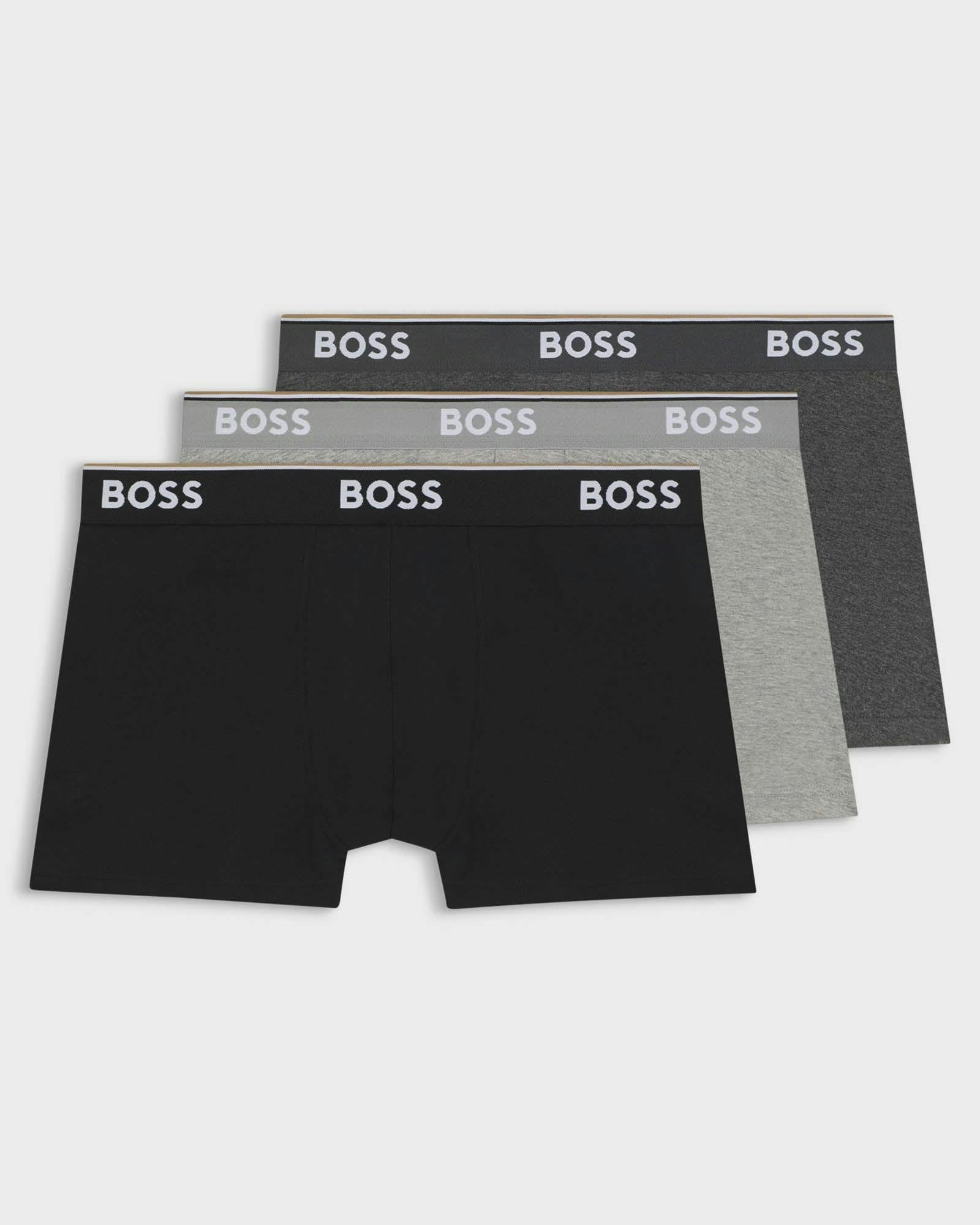 Boss Men's Orange/Grey 3 Pack Power Trunks Nos - Open 061 - Multi 061 - S