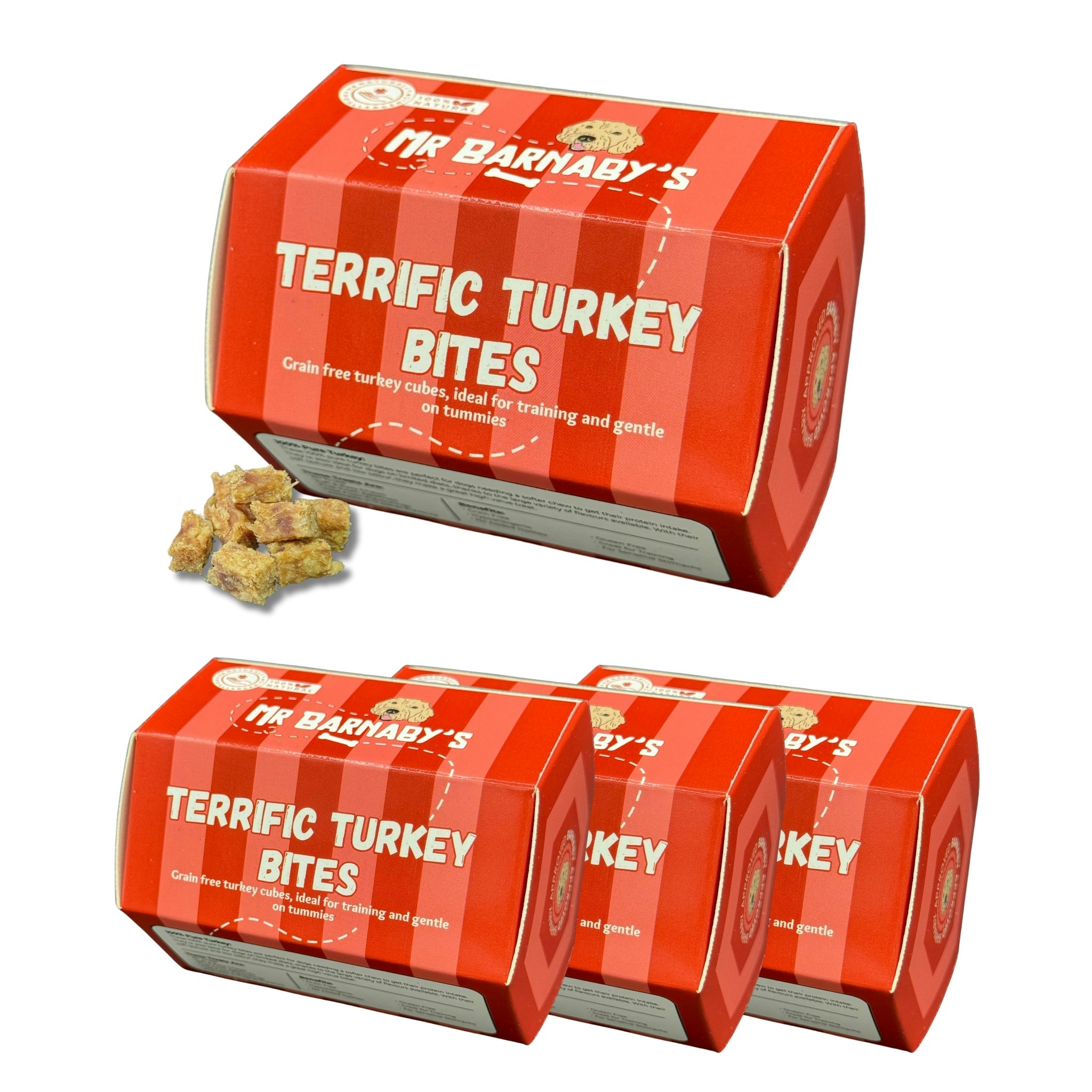 Mr Barnaby’s Grain Mr Barnaby's Terrific Turkey Bites Dog Treats (Pack Of 4) - Pack Of 4 - 4