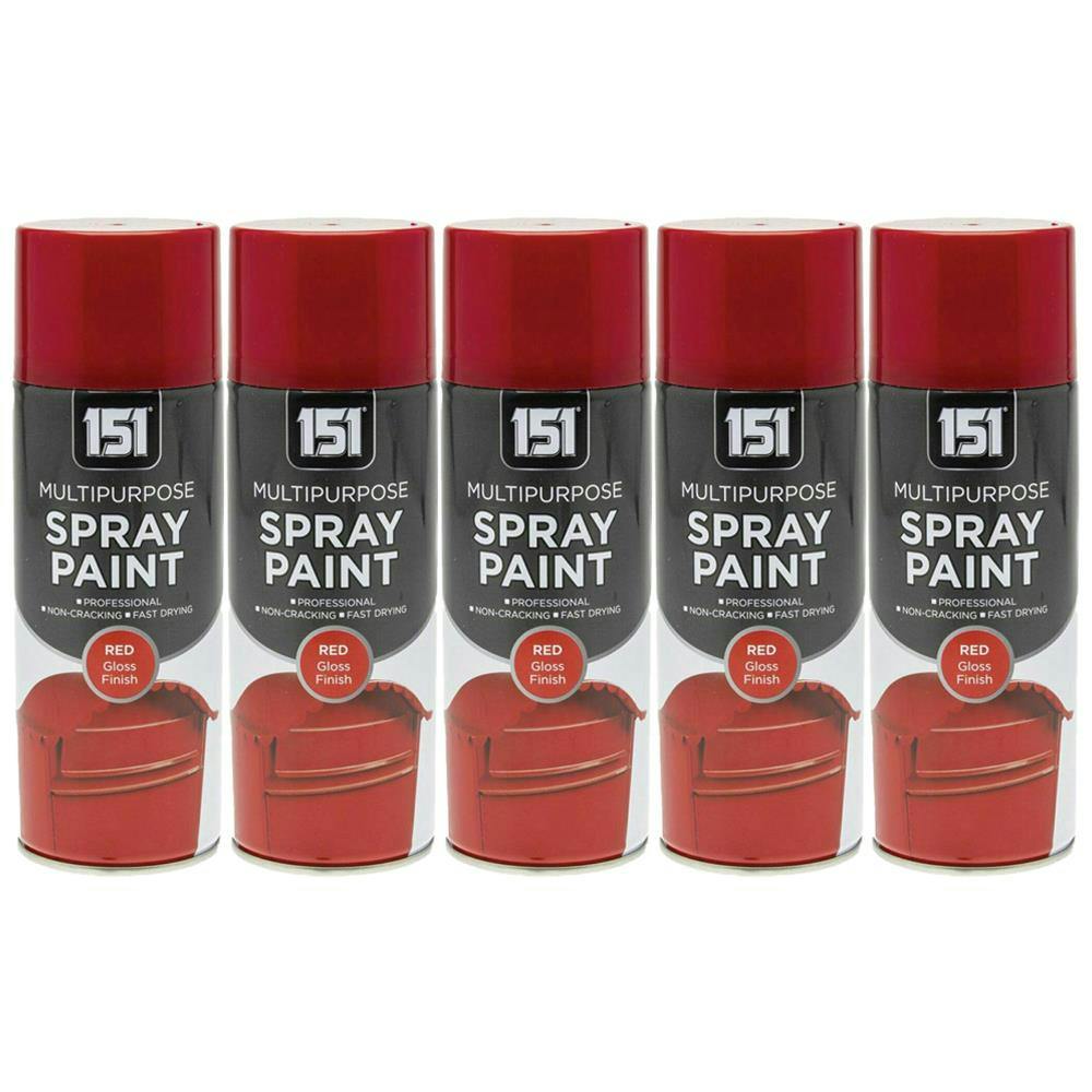 151 Red Gloss Multipurpose Spray Paint 400ml - Image 21