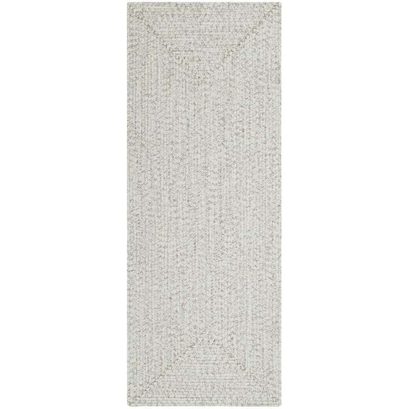 The Rugs White Indoor Outdoor Trenzado Rug - 80X200 Cm