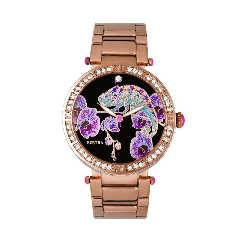 Bertha Women's Gold Camilla Mop Watch - Rose